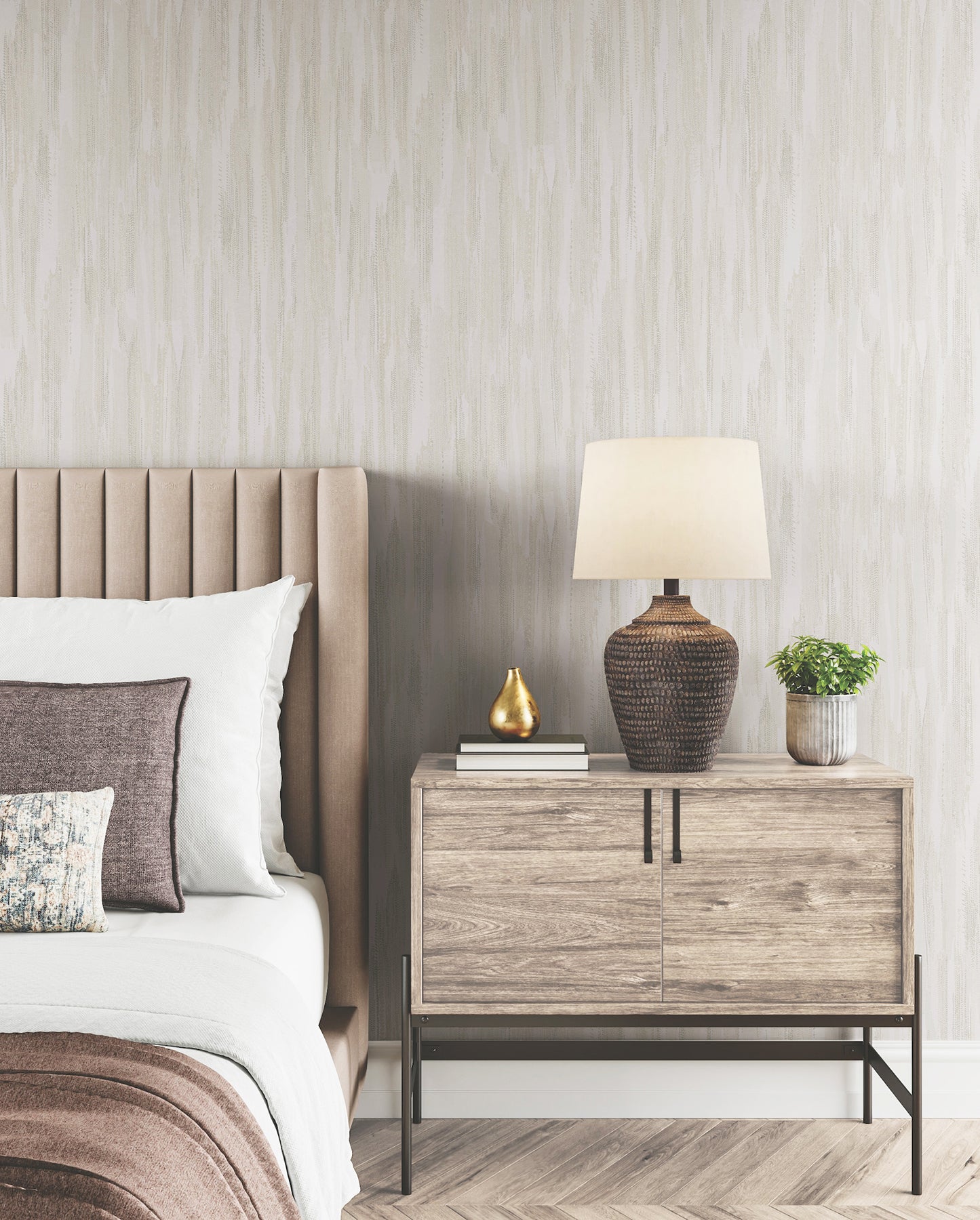 Tribeca wallpaper in white color - pattern number VR1522 - by Ronald Redding in the Caviar collection