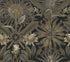 Enchanted Garden wallpaper in black color - pattern number VR1531 - by Ronald Redding in the Caviar collection