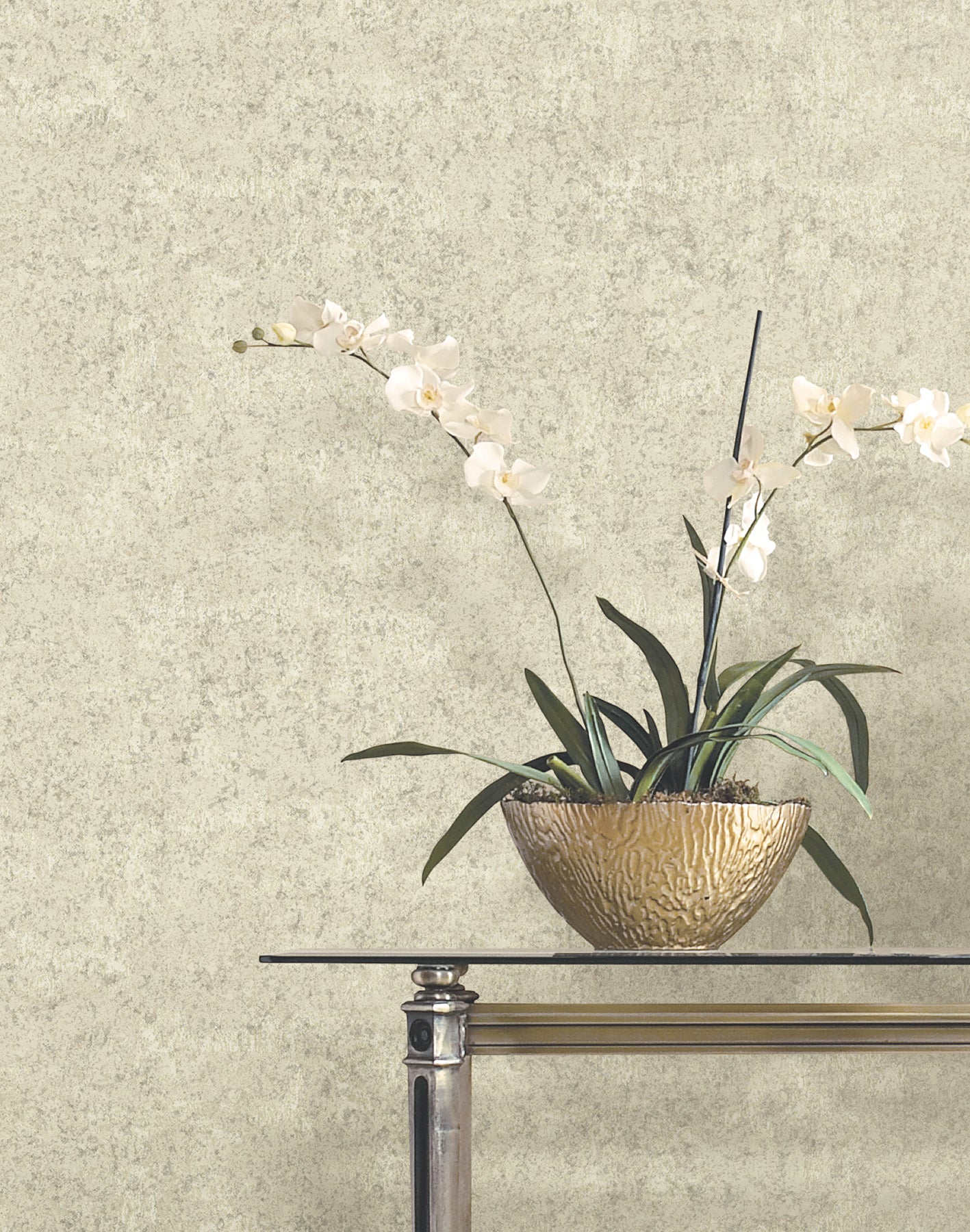 Crystal Cloud wallpaper in beige color - pattern number VR1540 - by Ronald Redding in the Caviar collection