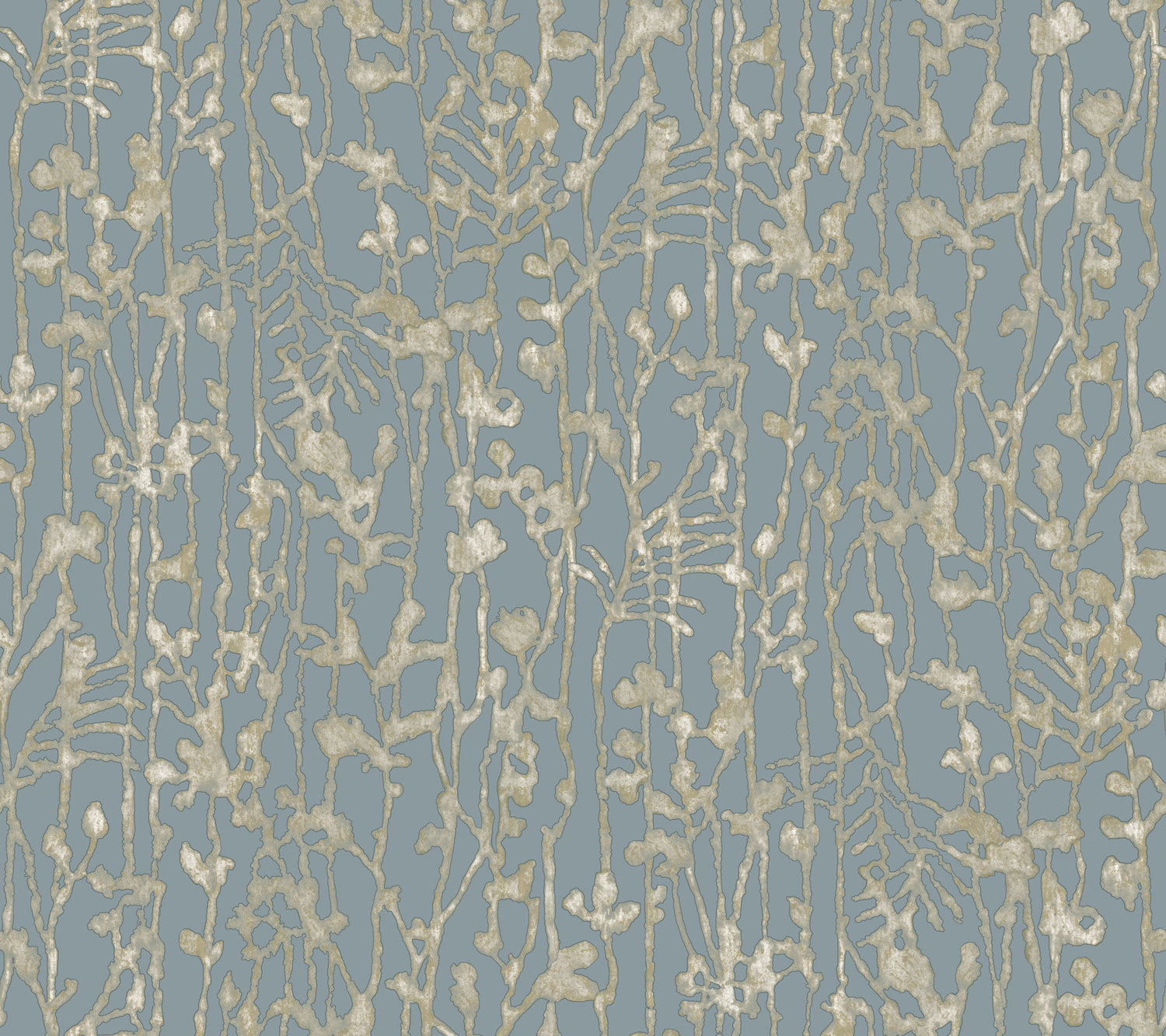 Filigree wallpaper in light blue color - pattern number VR1557 - by Ronald Redding in the Caviar collection
