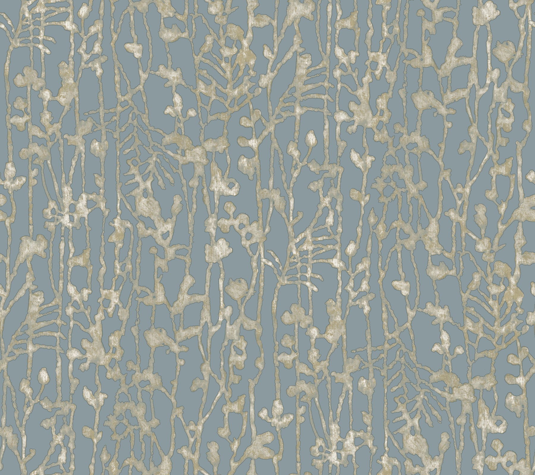 Filigree wallpaper in light blue color - pattern number VR1557 - by Ronald Redding in the Caviar collection