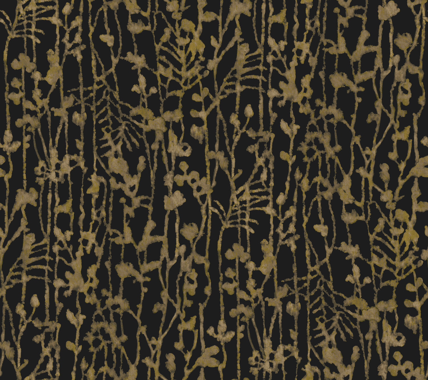 Filigree wallpaper in black color - pattern number VR1562 - by Ronald Redding in the Caviar collection