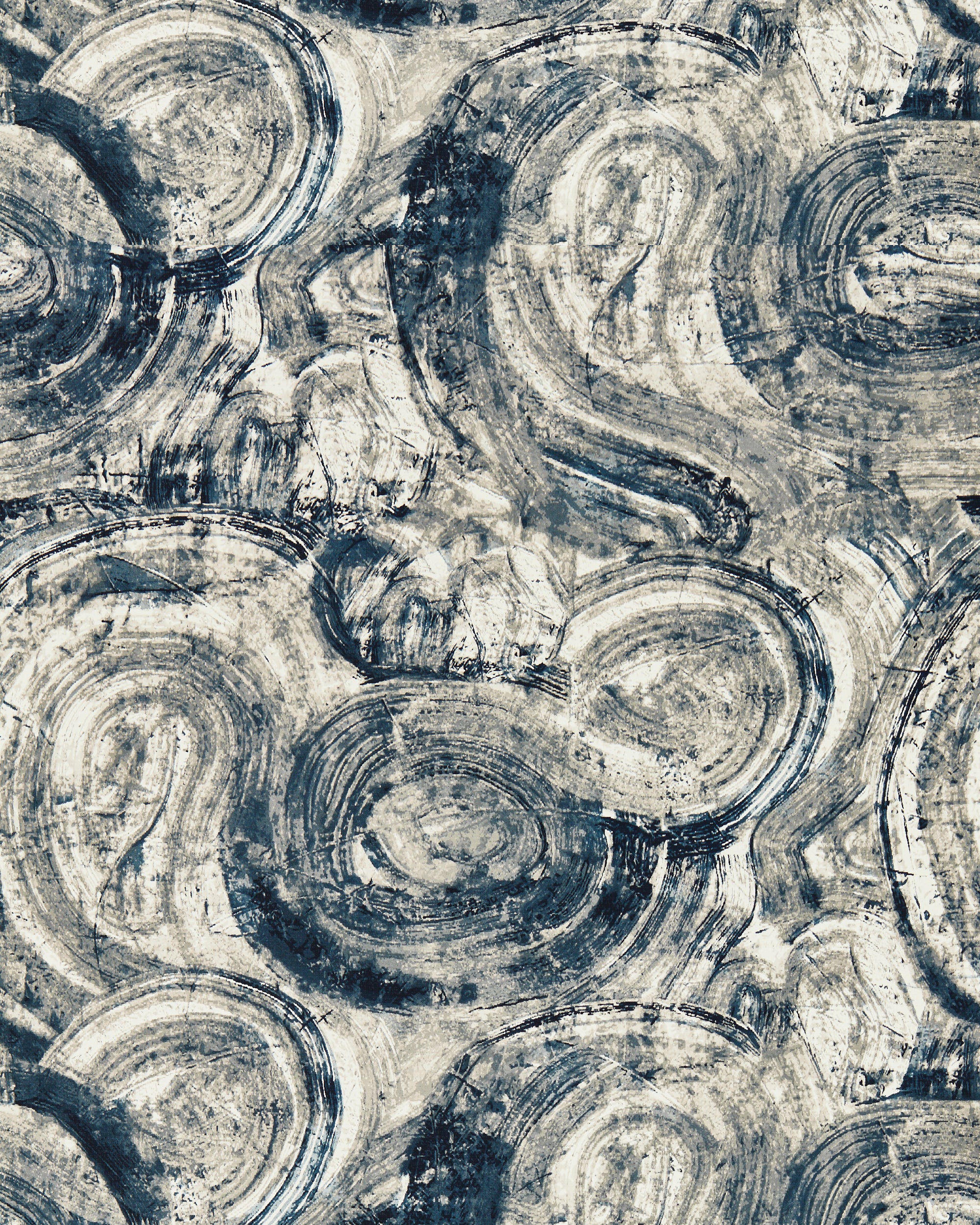 Hatoum Wallpaper in Ink color - pattern number W0222/01.CAC.0 - by Clarke and Clarke in the Metropolitan collection