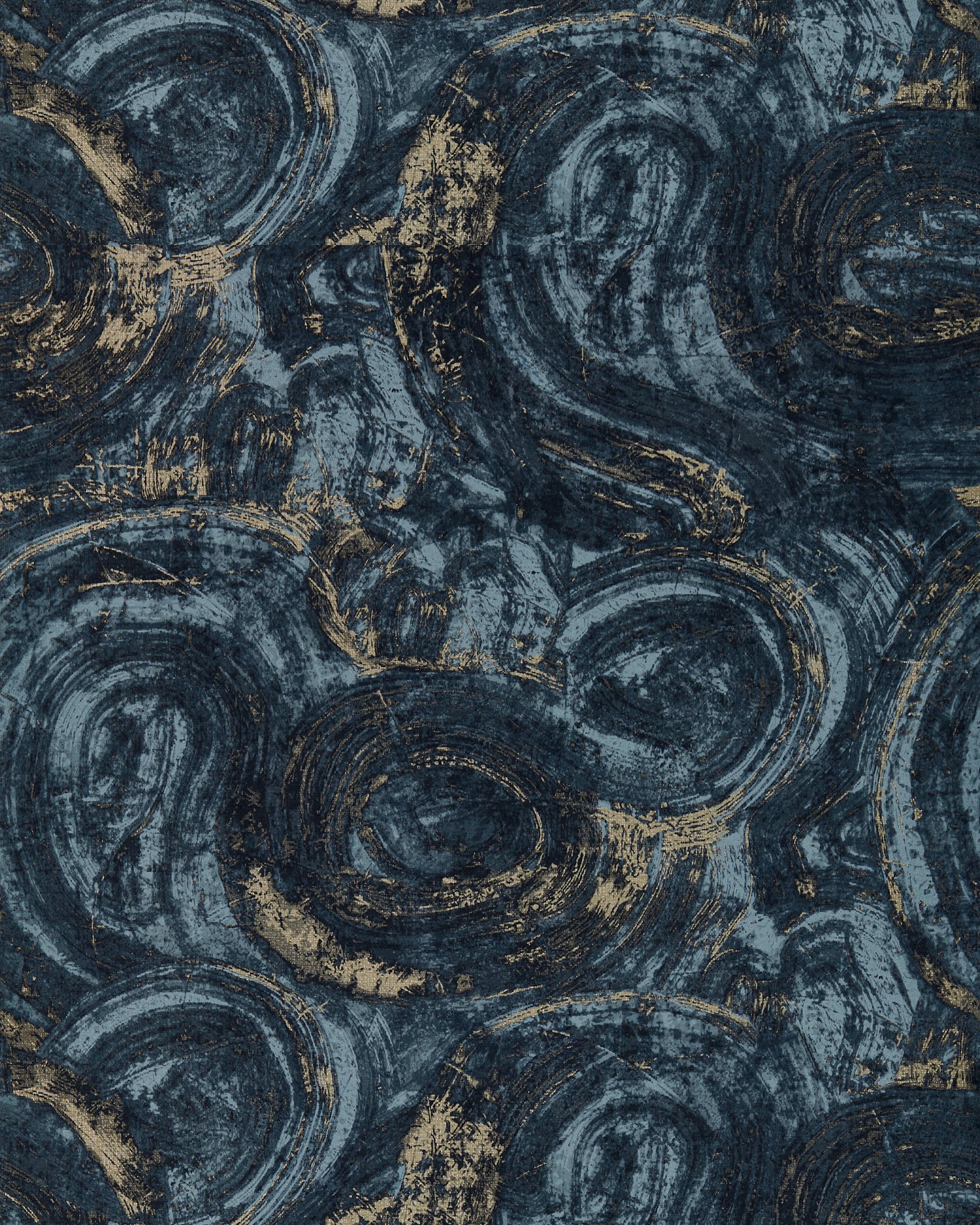 Hatoum Wallpaper in Ink/Gilver color - pattern number W0222/02.CAC.0 - by Clarke and Clarke in the Metropolitan collection
