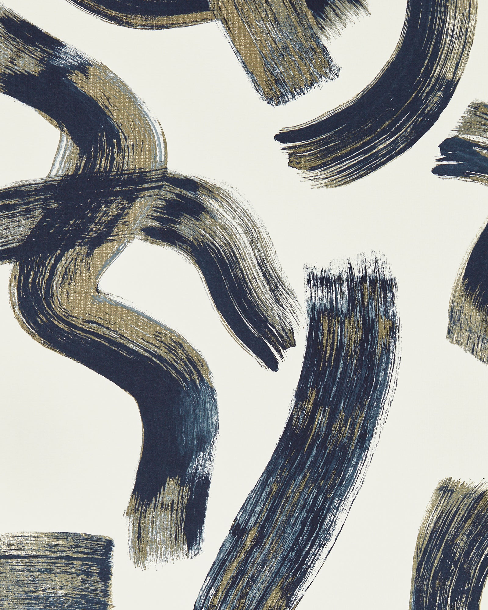 Malevich Wallpaper in Ink color - pattern number W0227/02.CAC.0 - by Clarke and Clarke in the Metropolitan collection