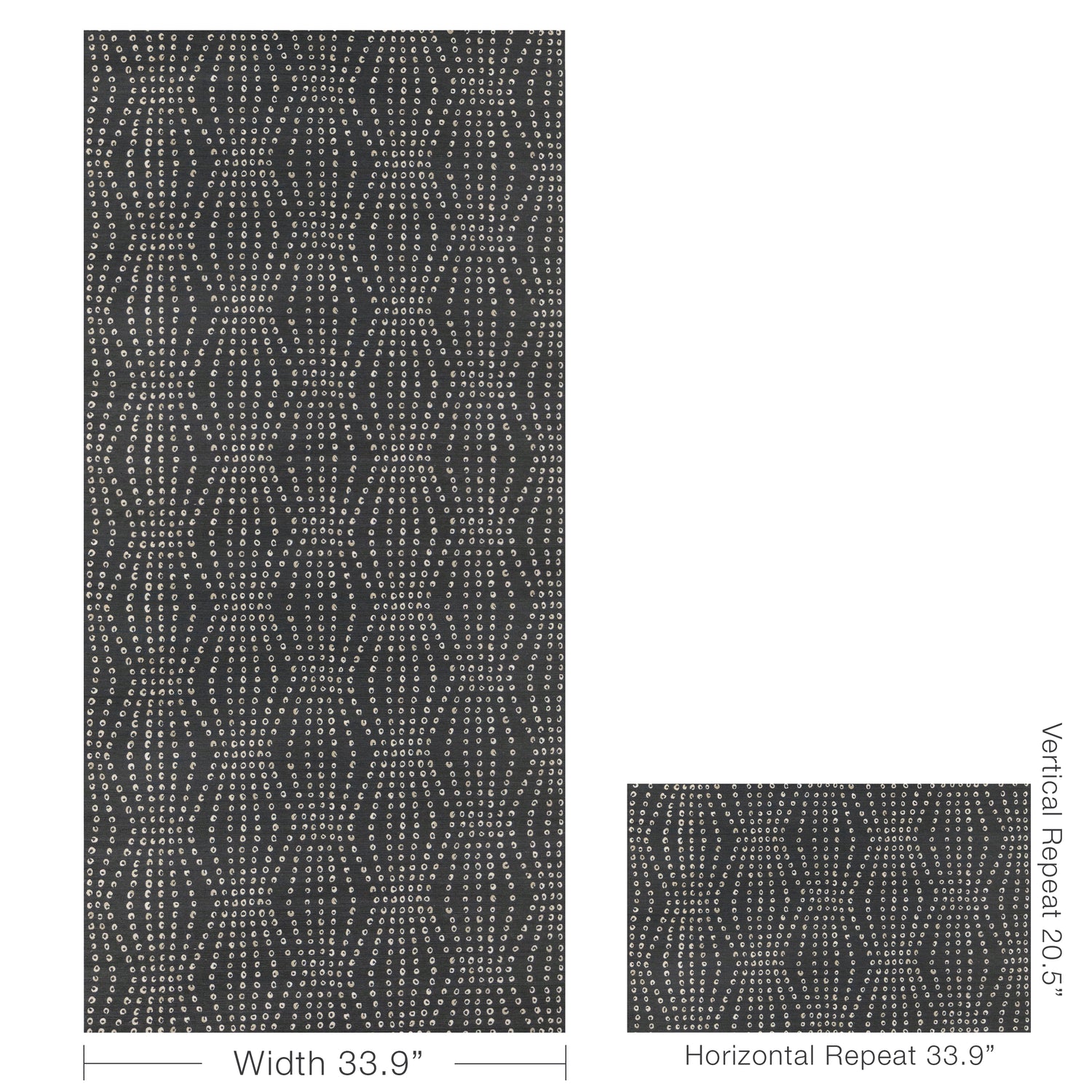 Puka Wallpaper in ebony color - pattern number W3572.21.0 - by Kravet in the Linherr Hollingsworth Artistry collection
