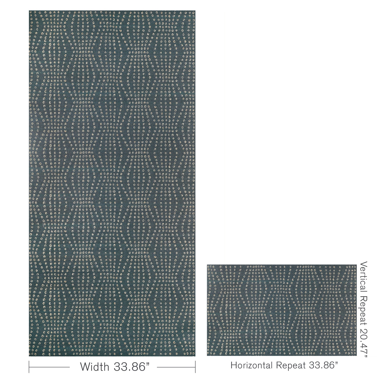 Puka Wallpaper in blue steel color - pattern number W3572.50.0 - by Kravet in the Linherr Hollingsworth Artistry collection