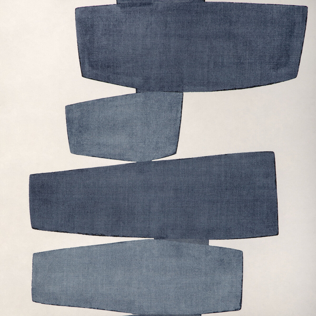 Stacked Wallpaper in indigo color - pattern number W4266.50.0 - by Kravet in the Art District Wallcovering collection