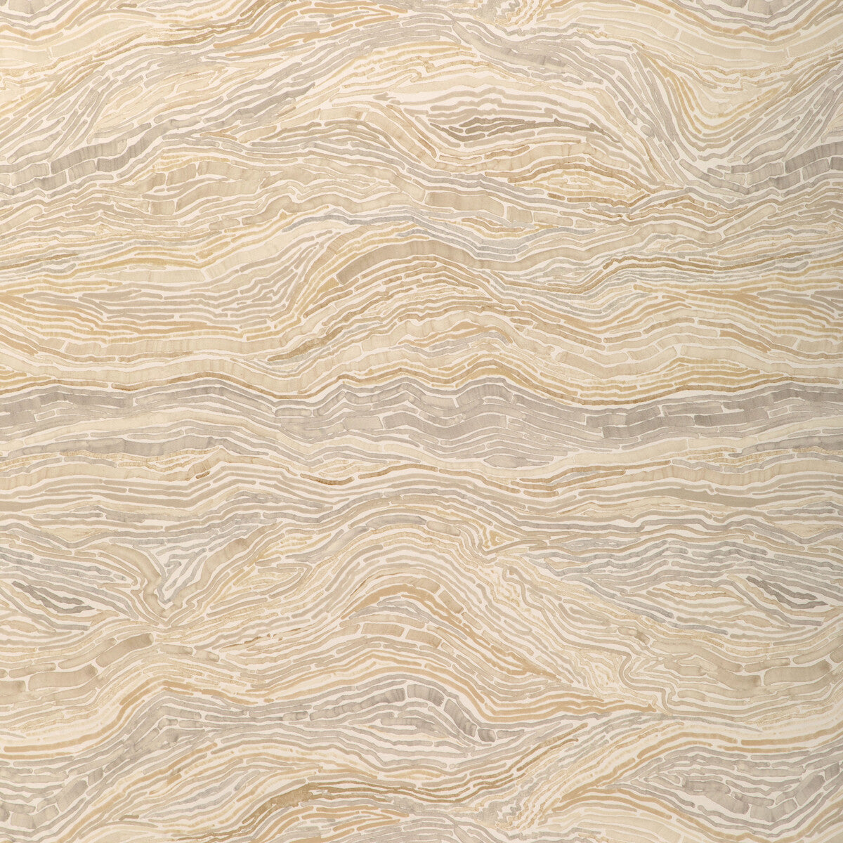 Swami Wallpaper in fog color - pattern number W4268.1611.0 - by Kravet in the Art District Wallcovering collection