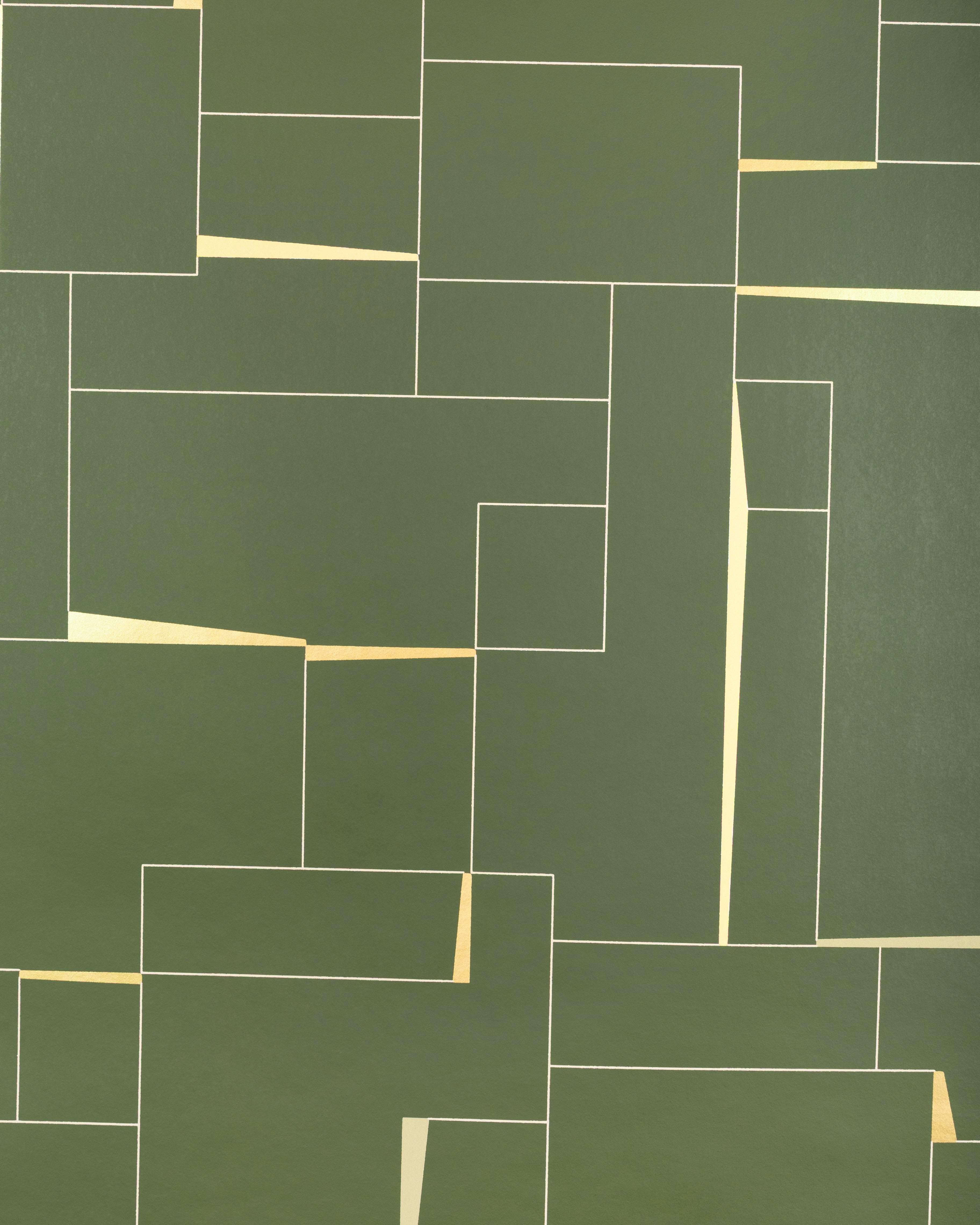 Counterculture Wallpaper in bottle color - pattern number W4397.316.0 - by Kravet in the Linherr Hollingsworth Artistry collection