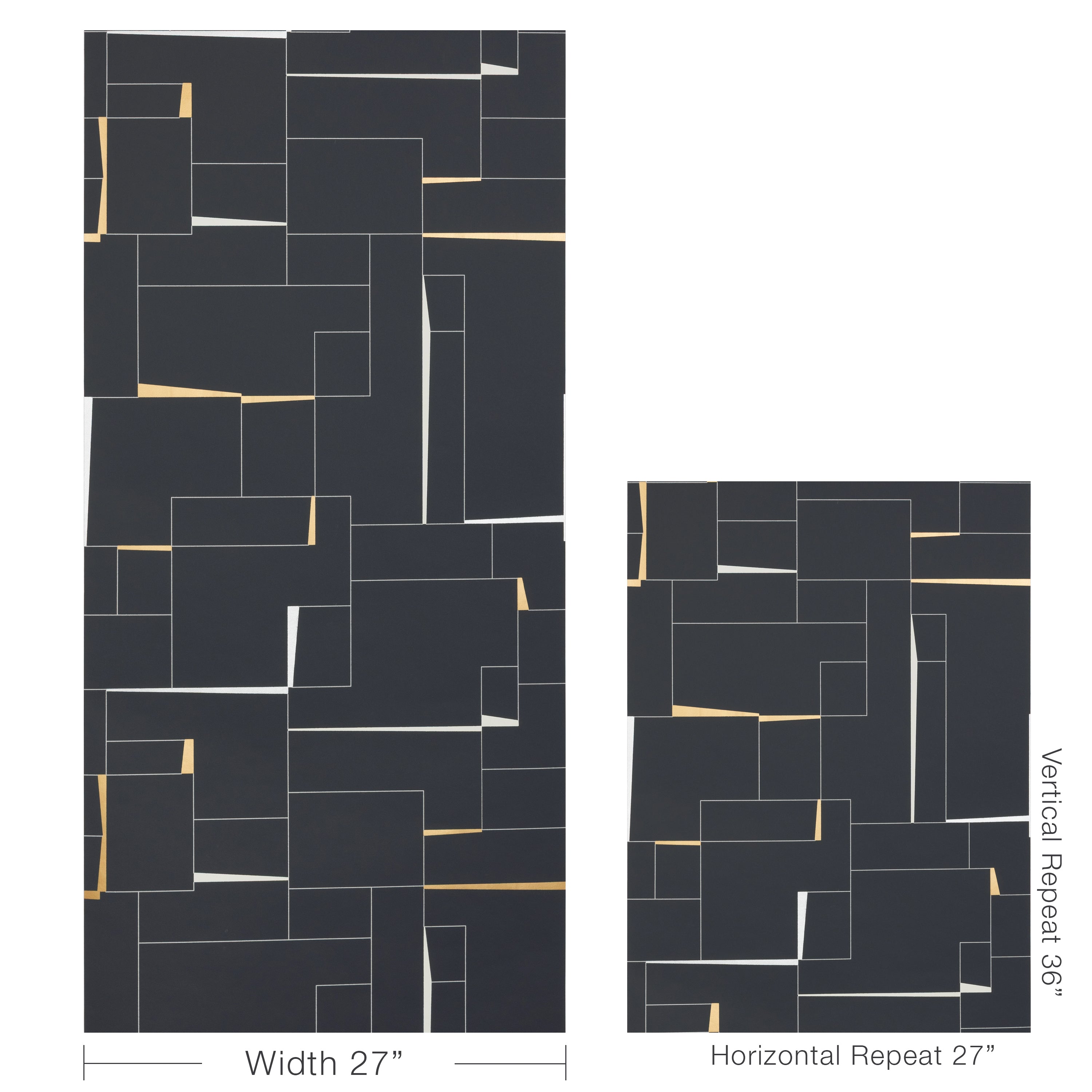Counterculture Wallpaper in ebony color - pattern number W4397.816.0 - by Kravet in the Linherr Hollingsworth Artistry collection