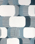 Good Vibes Wallpaper in indigo color - pattern number W4398.516.0 - by Kravet in the Linherr Hollingsworth Artistry collection