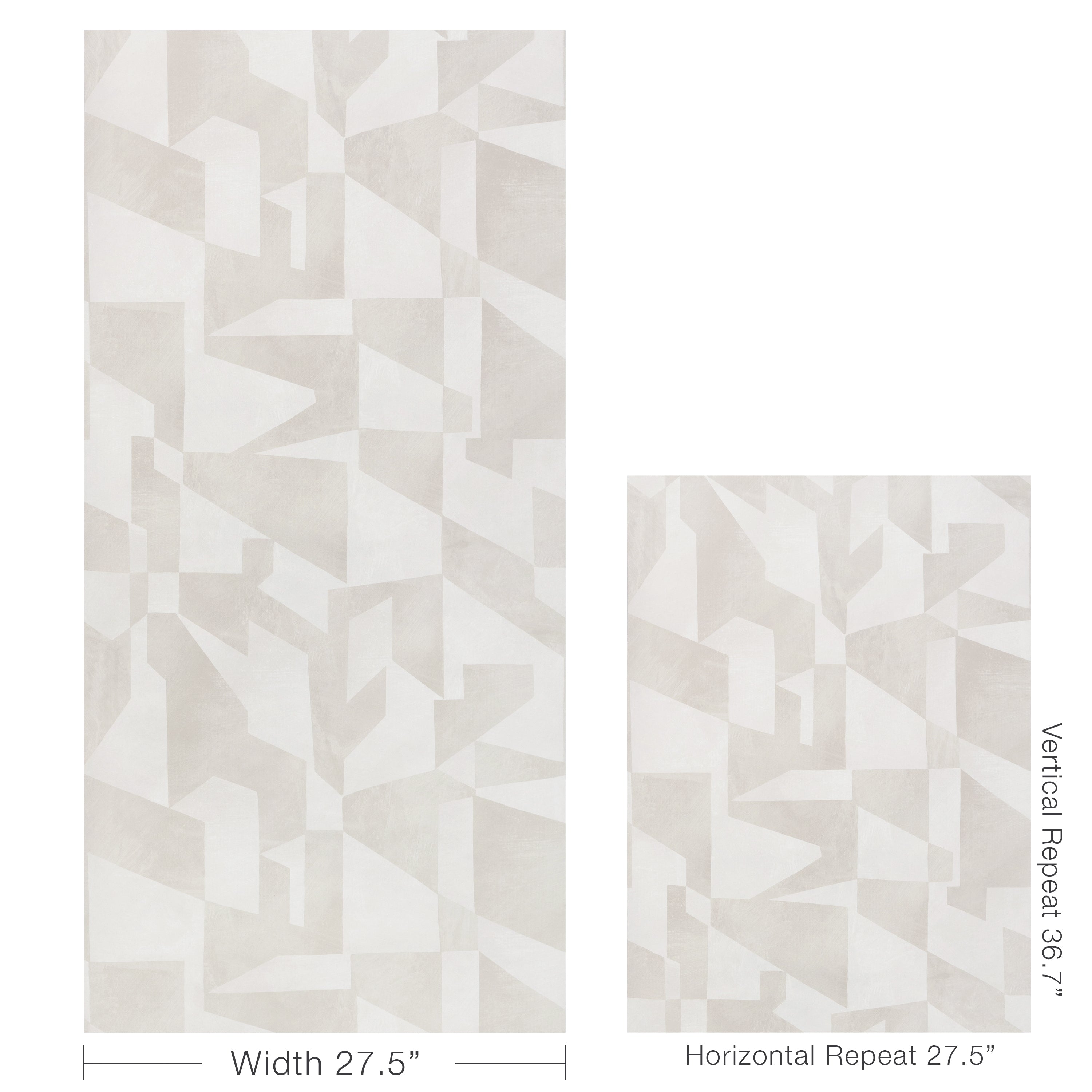 Shape Shifter Wallpaper in whisper color - pattern number W4399.106.0 - by Kravet in the Linherr Hollingsworth Artistry collection