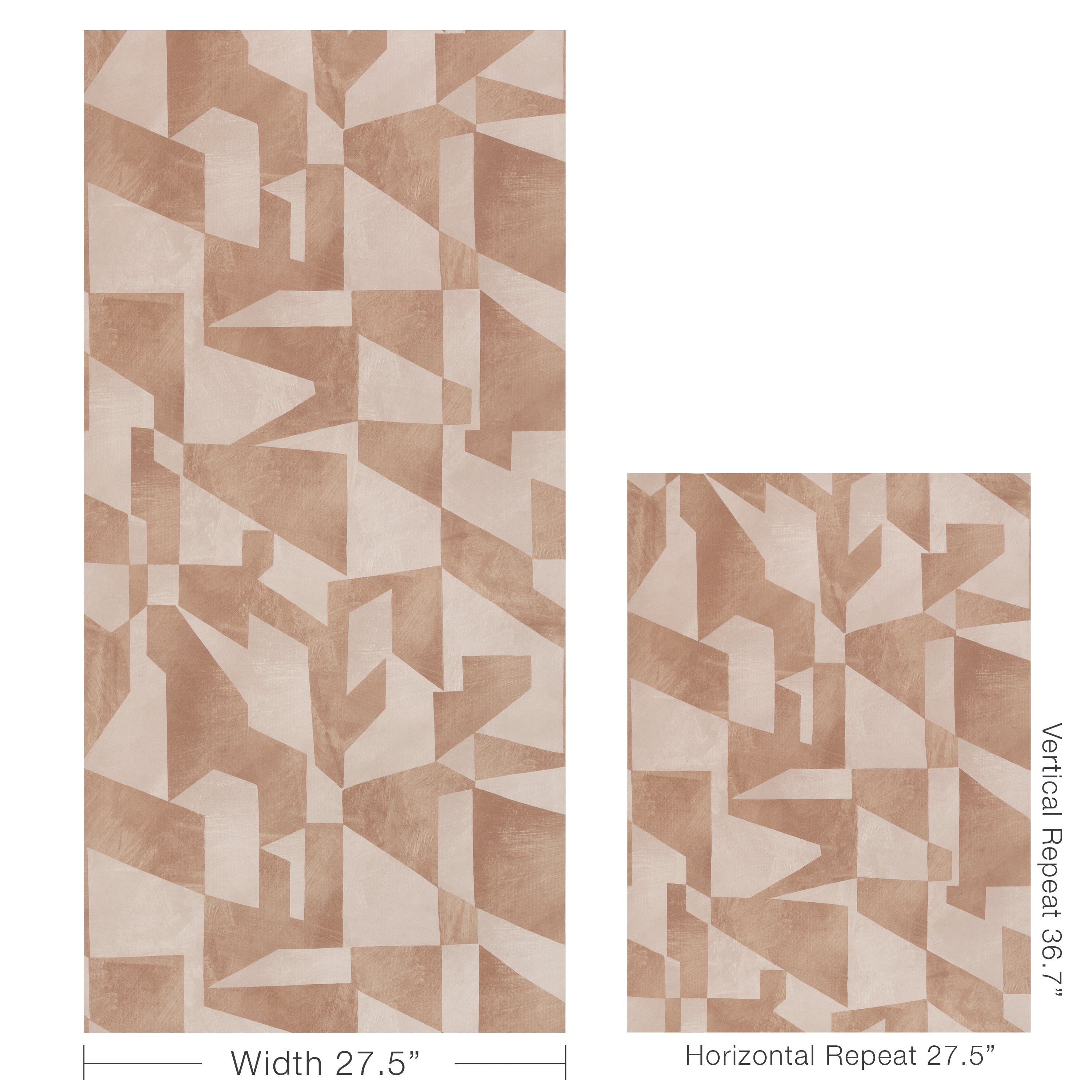 Shape Shifter Wallpaper in terra color - pattern number W4399.1216.0 - by Kravet in the Linherr Hollingsworth Artistry collection