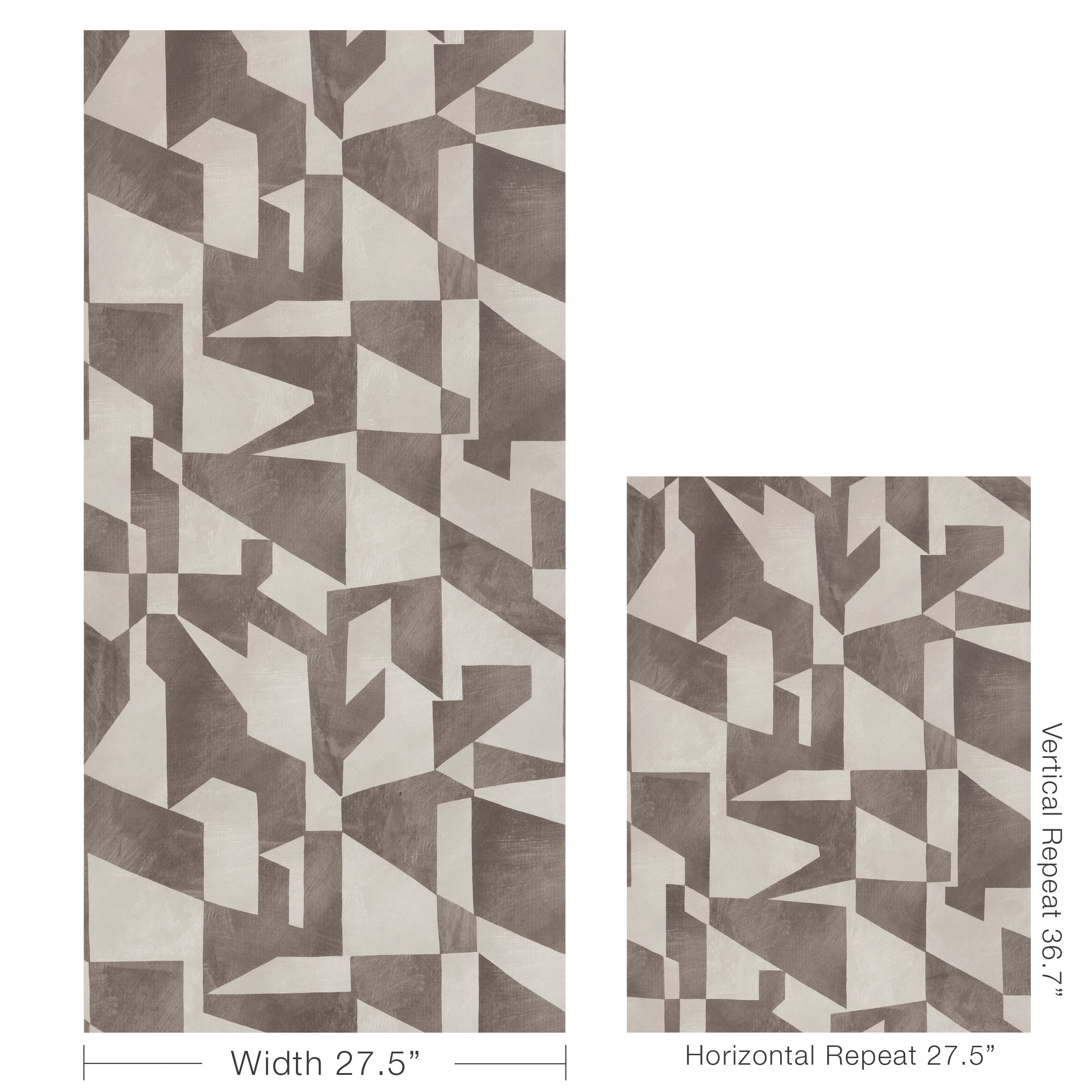 Shape Shifter Wallpaper in truffle color - pattern number W4399.6106.0 - by Kravet in the Linherr Hollingsworth Artistry collection