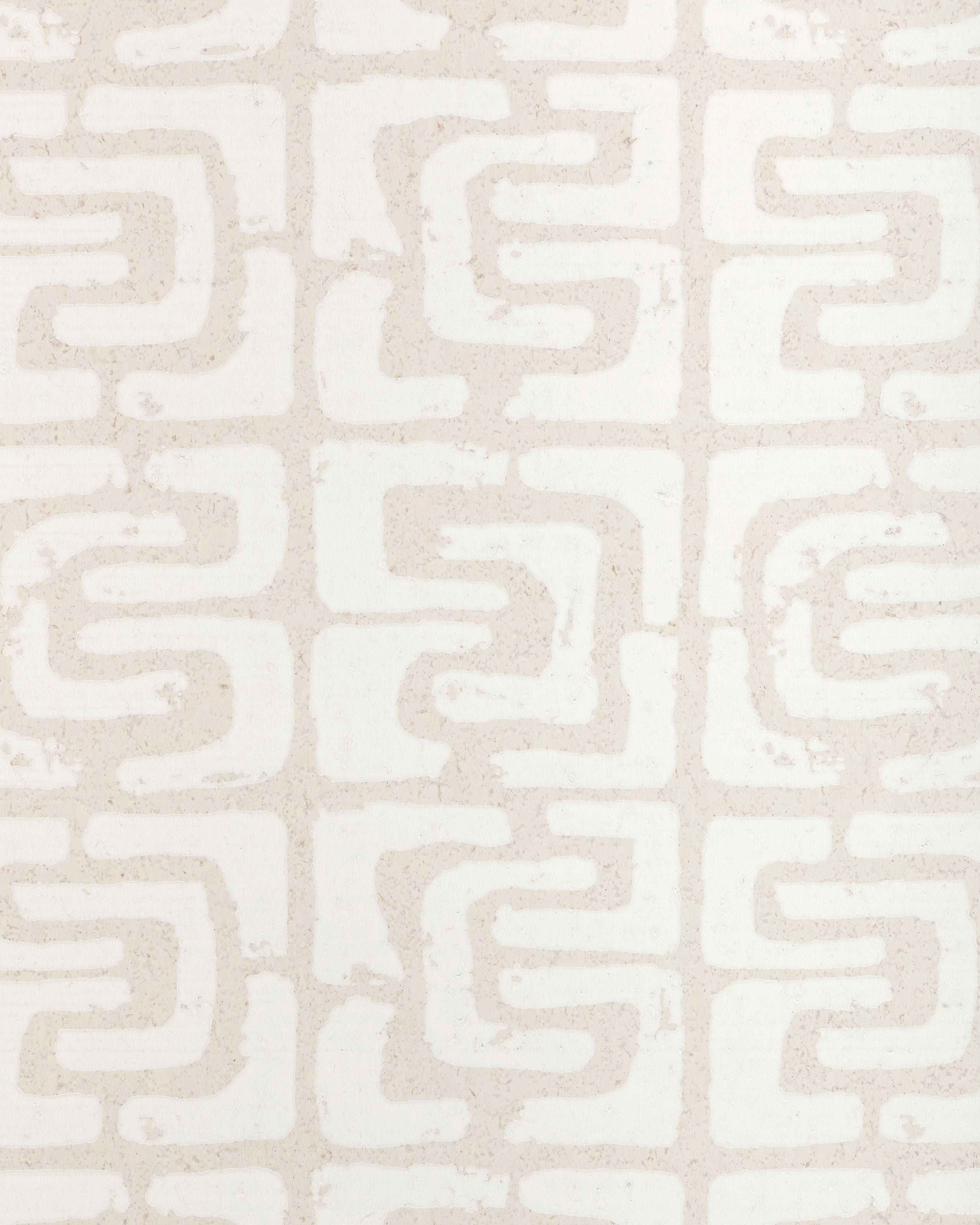 Oui Bloc Due Wallpaper in whisper color - pattern number W4403.106.0 - by Kravet in the Linherr Hollingsworth Artistry collection