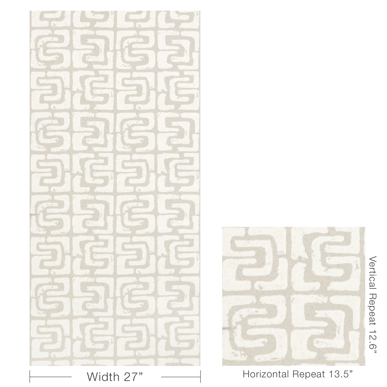Oui Bloc Due Wallpaper in mist color - pattern number W4403.1101.0 - by Kravet in the Linherr Hollingsworth Artistry collection