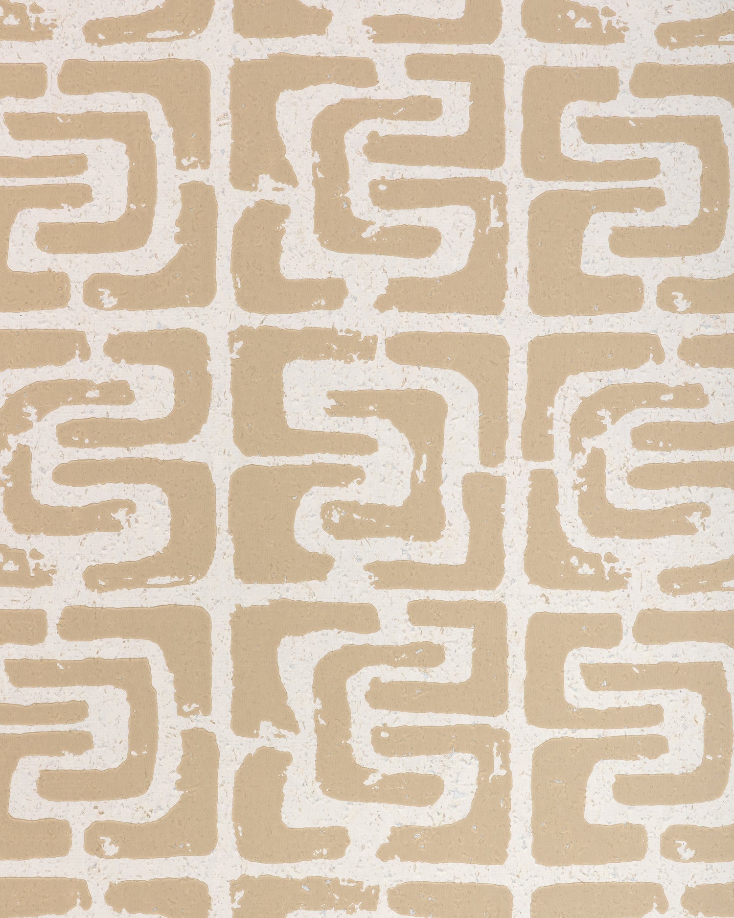 Oui Bloc Due Wallpaper in sand color - pattern number W4403.161.0 - by Kravet in the Linherr Hollingsworth Artistry collection