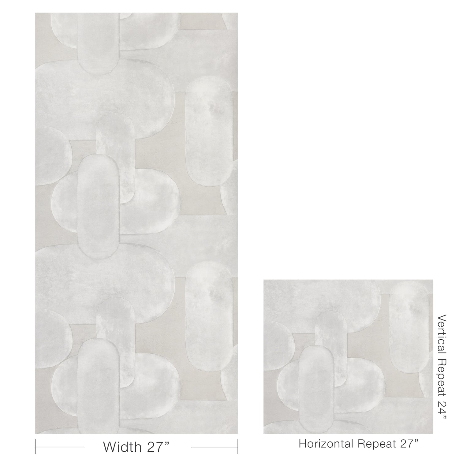 Art Effect Wallpaper in cloud cover color - pattern number W4405.1101.0 - by Kravet in the Linherr Hollingsworth Artistry collection