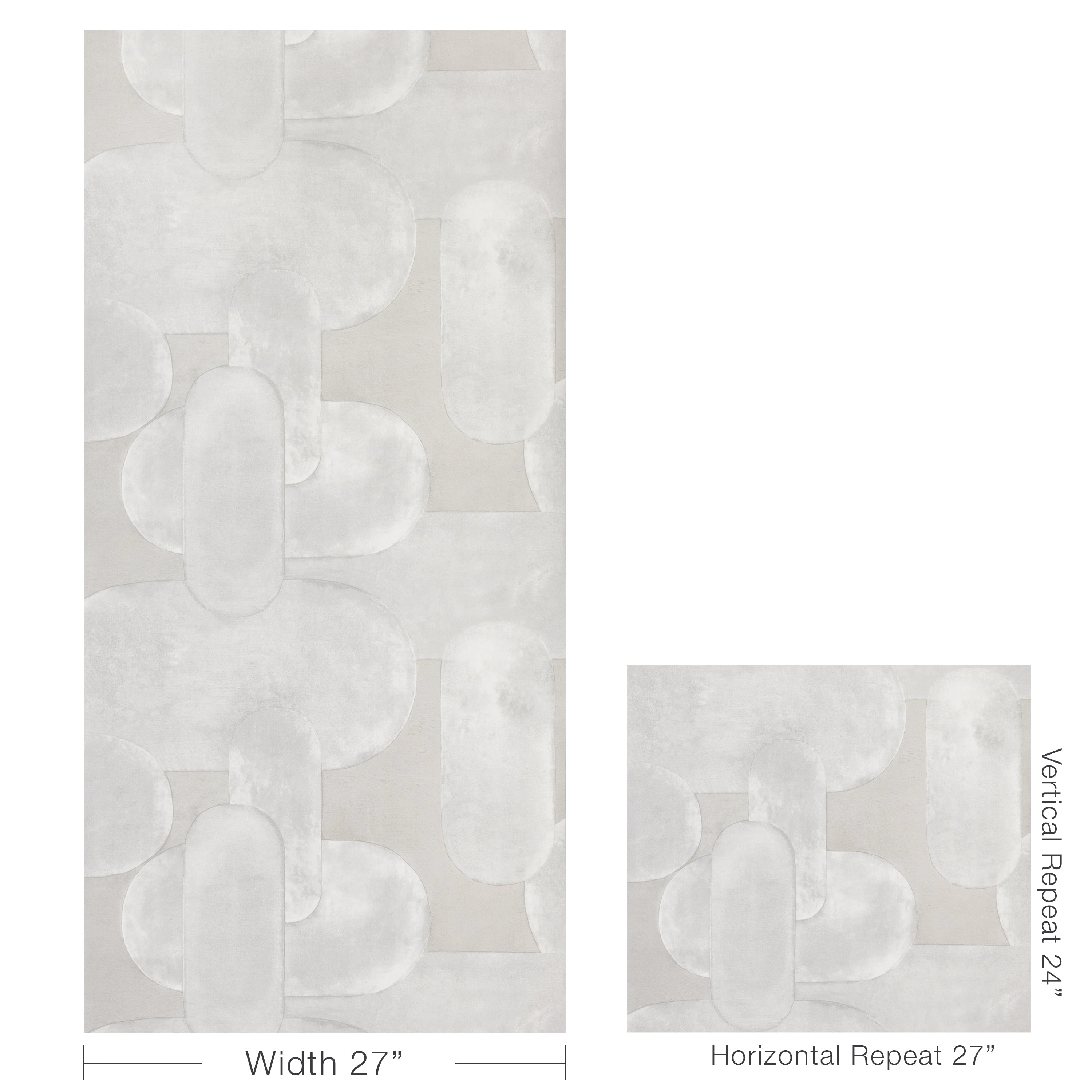 Art Effect Wallpaper in cloud cover color - pattern number W4405.1101.0 - by Kravet in the Linherr Hollingsworth Artistry collection