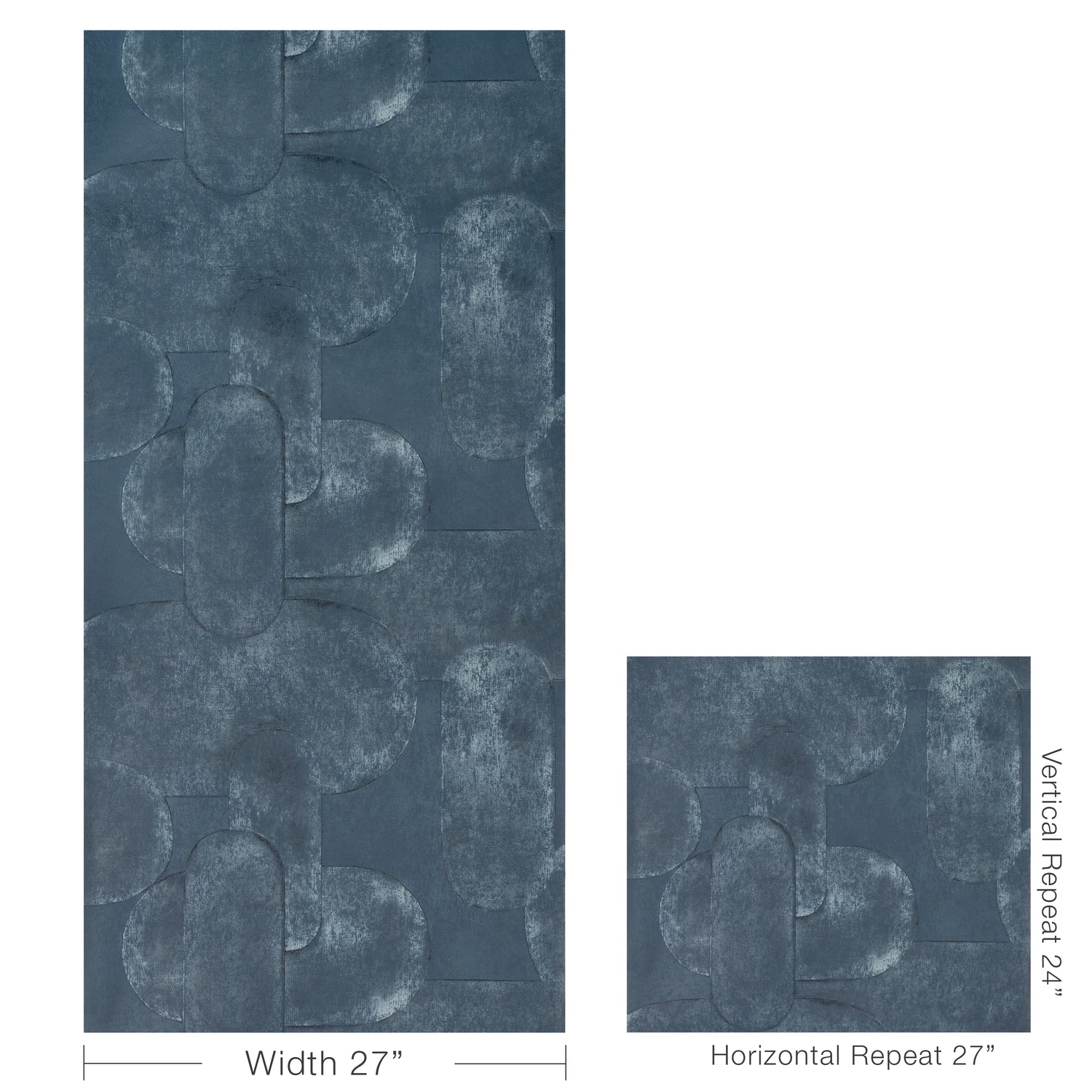 Art Effect Wallpaper in indigo color - pattern number W4405.155.0 - by Kravet in the Linherr Hollingsworth Artistry collection