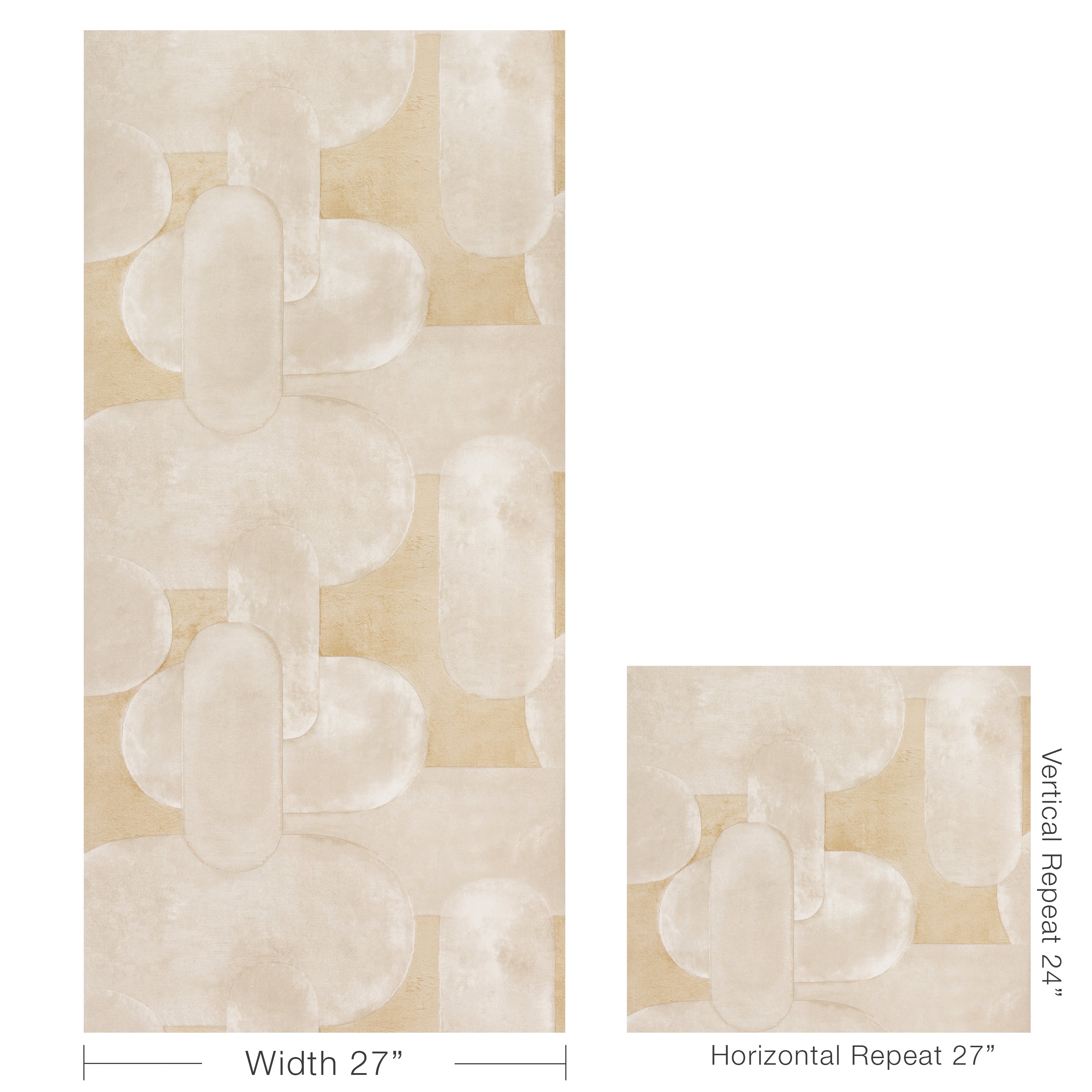 Art Effect Wallpaper in sand color - pattern number W4405.416.0 - by Kravet in the Linherr Hollingsworth Artistry collection