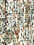 Affiches wallpaper in naturel color - pattern number WH 000013323 - by Scalamandre in the  collection