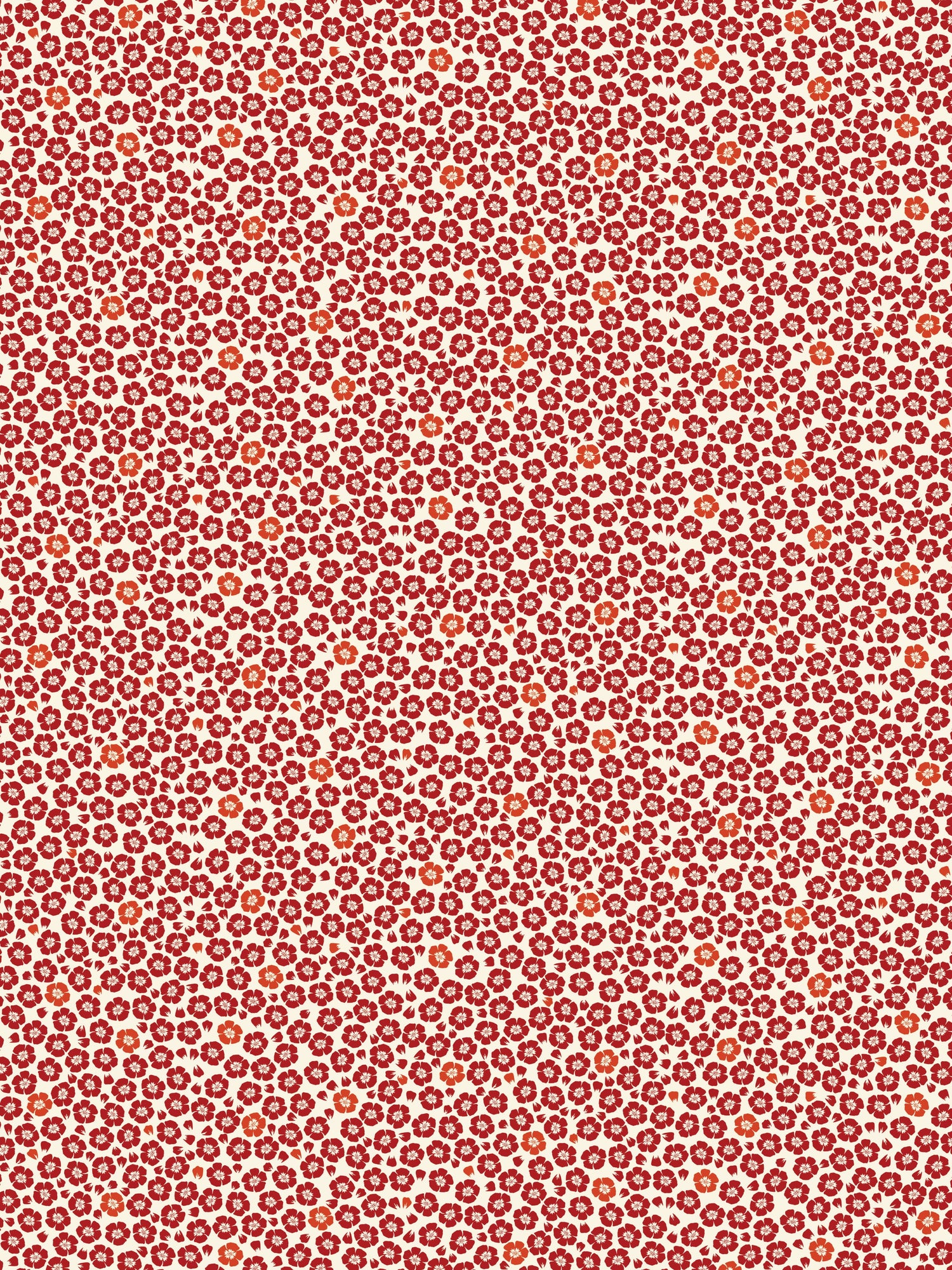Coquelicot wallpaper in rouge color - pattern number WH 000013331 - by Scalamandre in the  collection