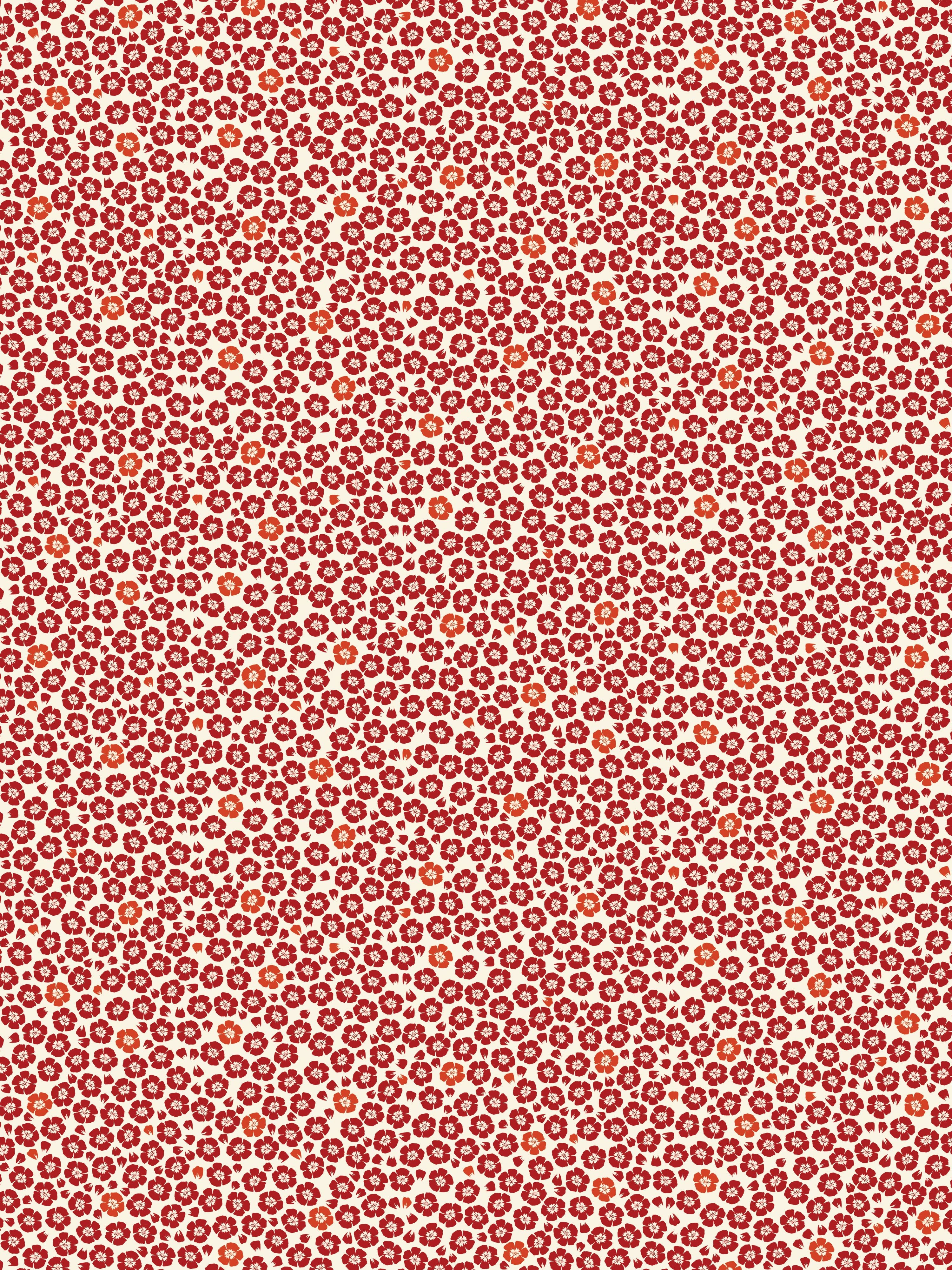 Coquelicot wallpaper in rouge color - pattern number WH 000013331 - by Scalamandre in the  collection
