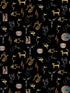 Joyaux wallpaper in noir color - pattern number WH 000016463 - by Scalamandre in the  collection