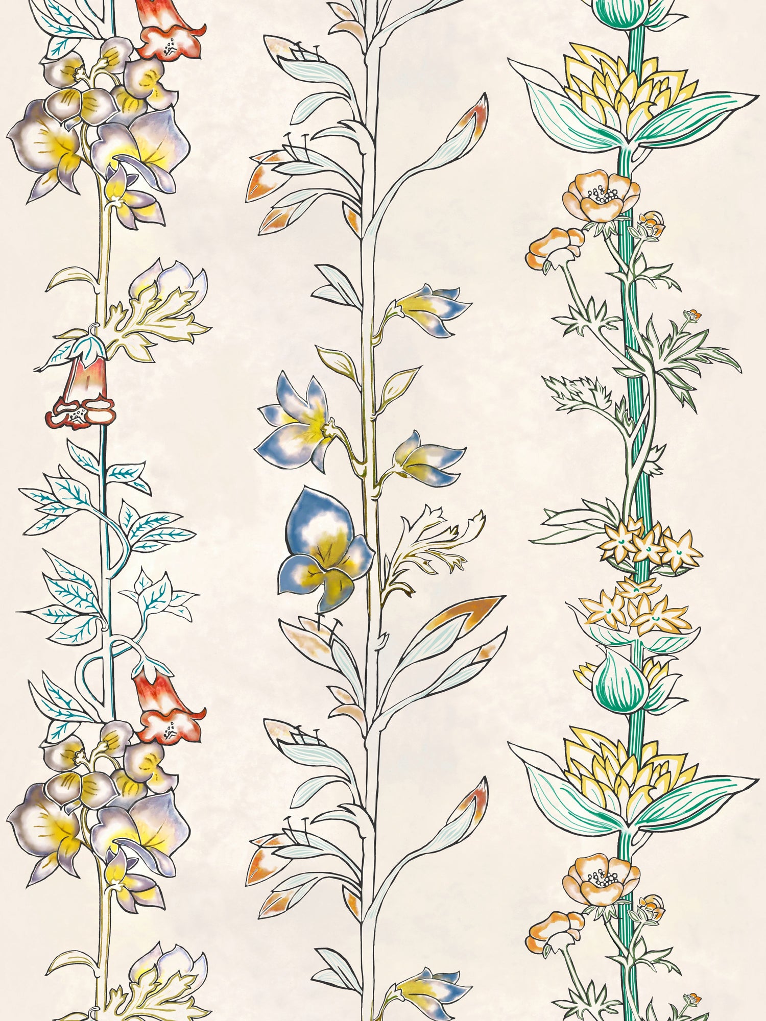 Milly La Foret wallpaper in herbier color - pattern number WH 000016471 - by Scalamandre in the  collection
