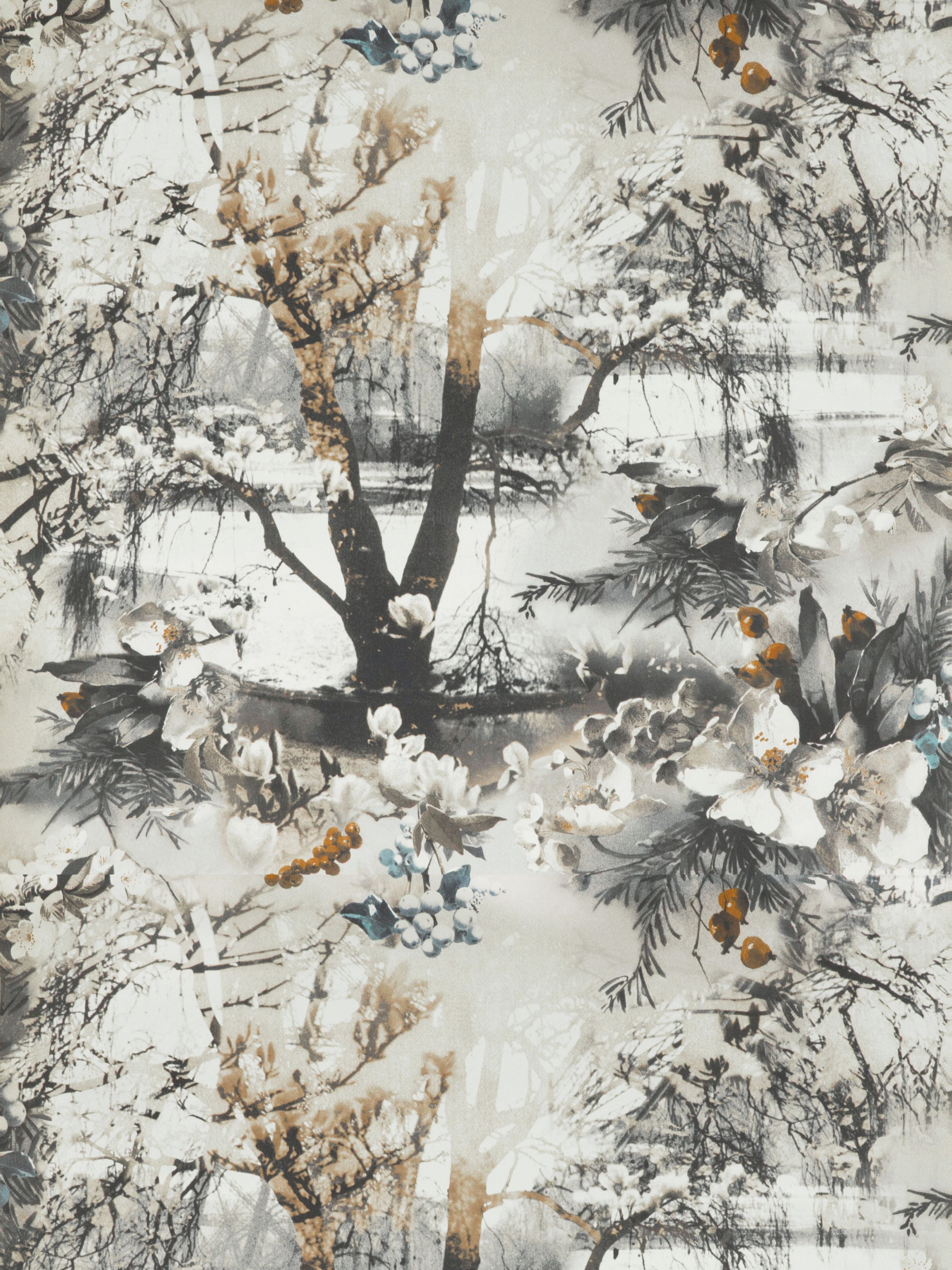 Brume wallpaper in terre color - pattern number WH 000023307 - by Scalamandre in the  collection