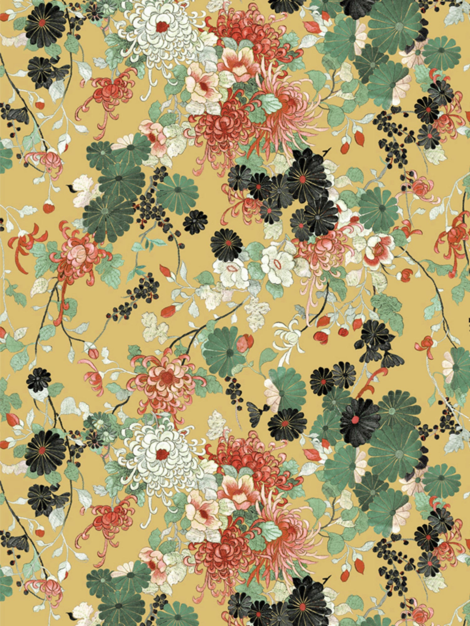 Yokata wallpaper in dore color - pattern number WH 000023316 - by Scalamandre in the  collection