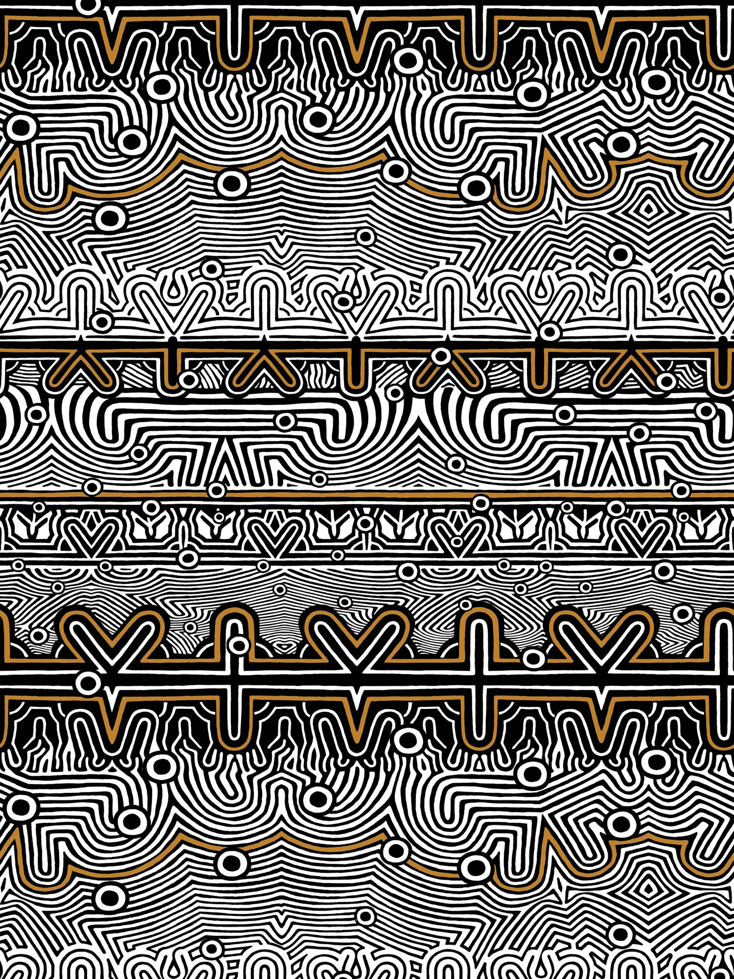 Nouvelle Vague wallpaper in cuivre color - pattern number WH 000023336 - by Scalamandre in the  collection