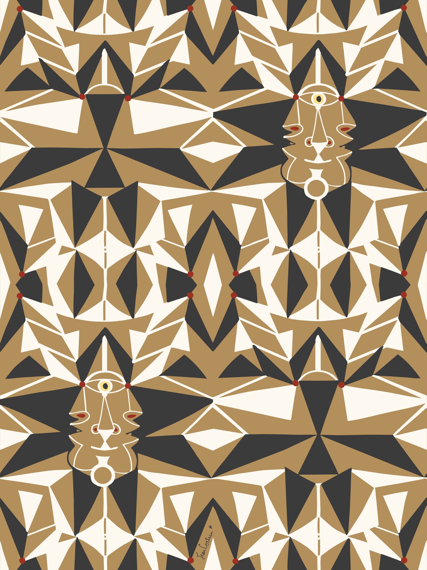 Email wallpaper in bronze color - pattern number WH 000026461 - by Scalamandre in the  collection