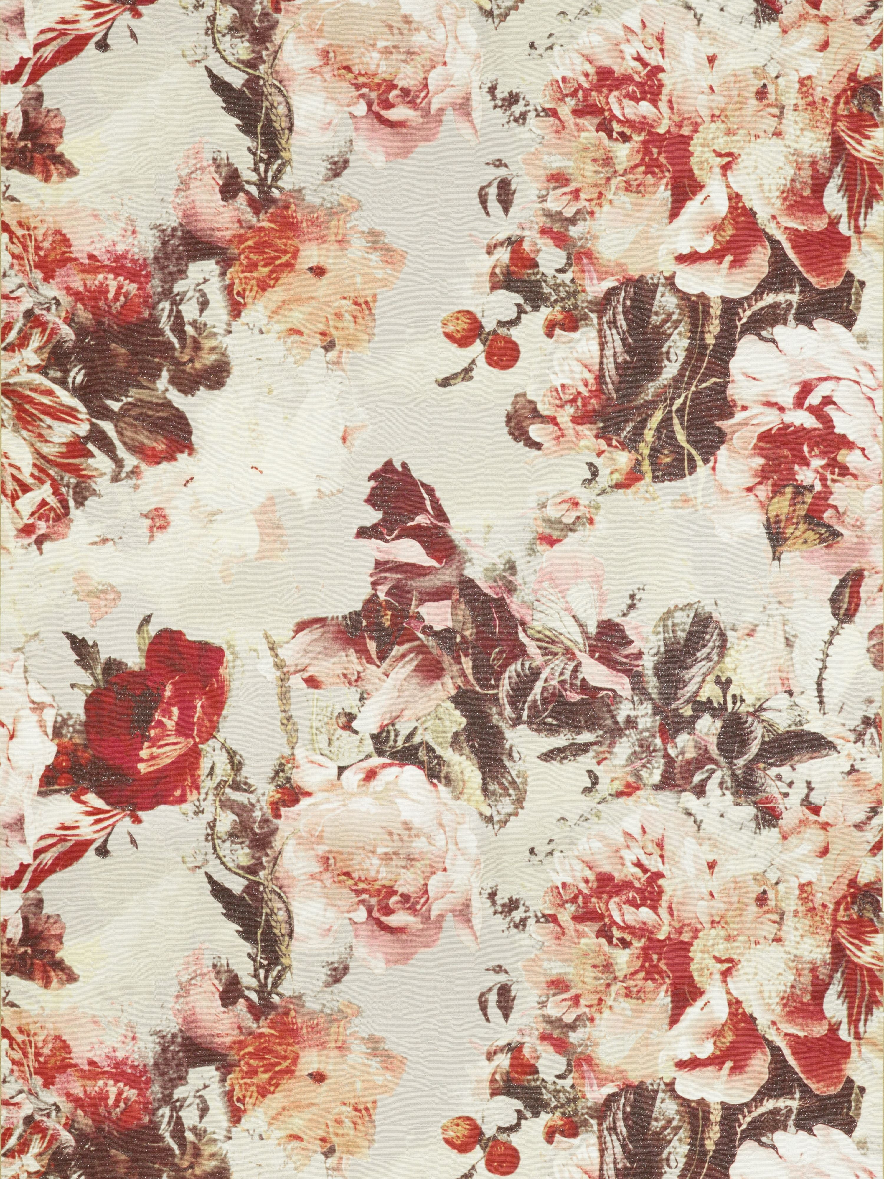 Flamboyant wallpaper in laque color - pattern number WH 000033301 - by Scalamandre in the  collection