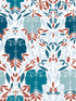 Cap Dail wallpaper in bleu color - pattern number WH 000036470 - by Scalamandre in the  collection
