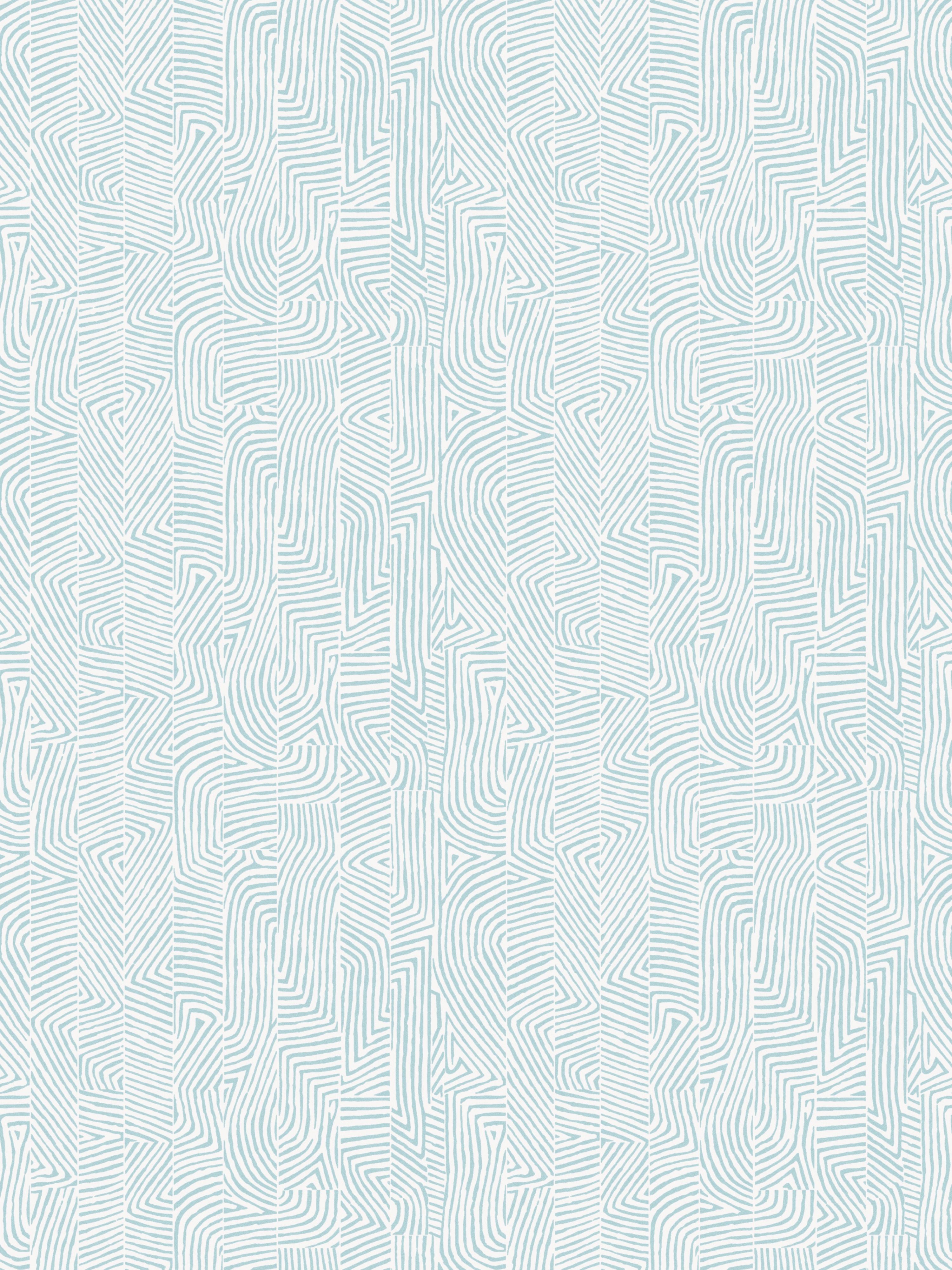 Combed Stripe Wallpaper in Aqua color - pattern number WHN WP88628D002 - by Scalamandre in the collection