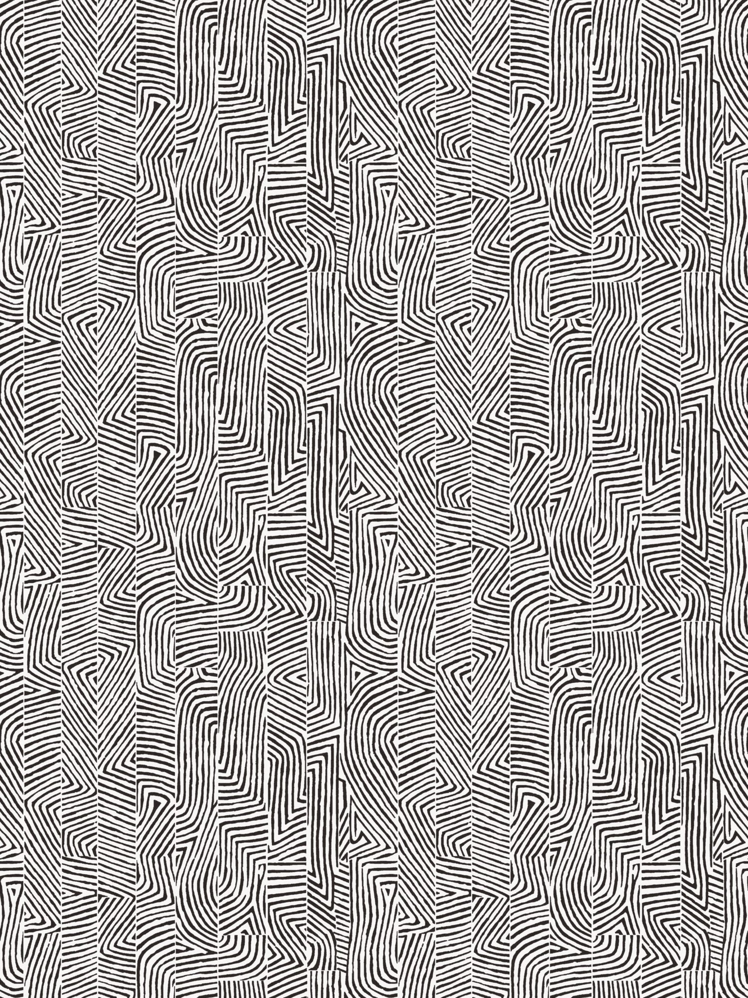 Combed Stripe Wallpaper in Ebony color - pattern number WHN WP88628D005 - by Scalamandre in the collection