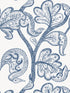 Russell Wallpaper in Indigo color - pattern number WHN WP88631D001 - by Scalamandre in the collection