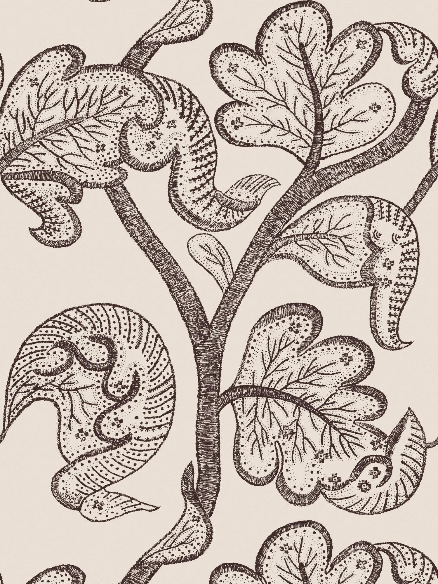 Russell Wallpaper in Umber color - pattern number WHN WP88631D005 - by Scalamandre in the collection