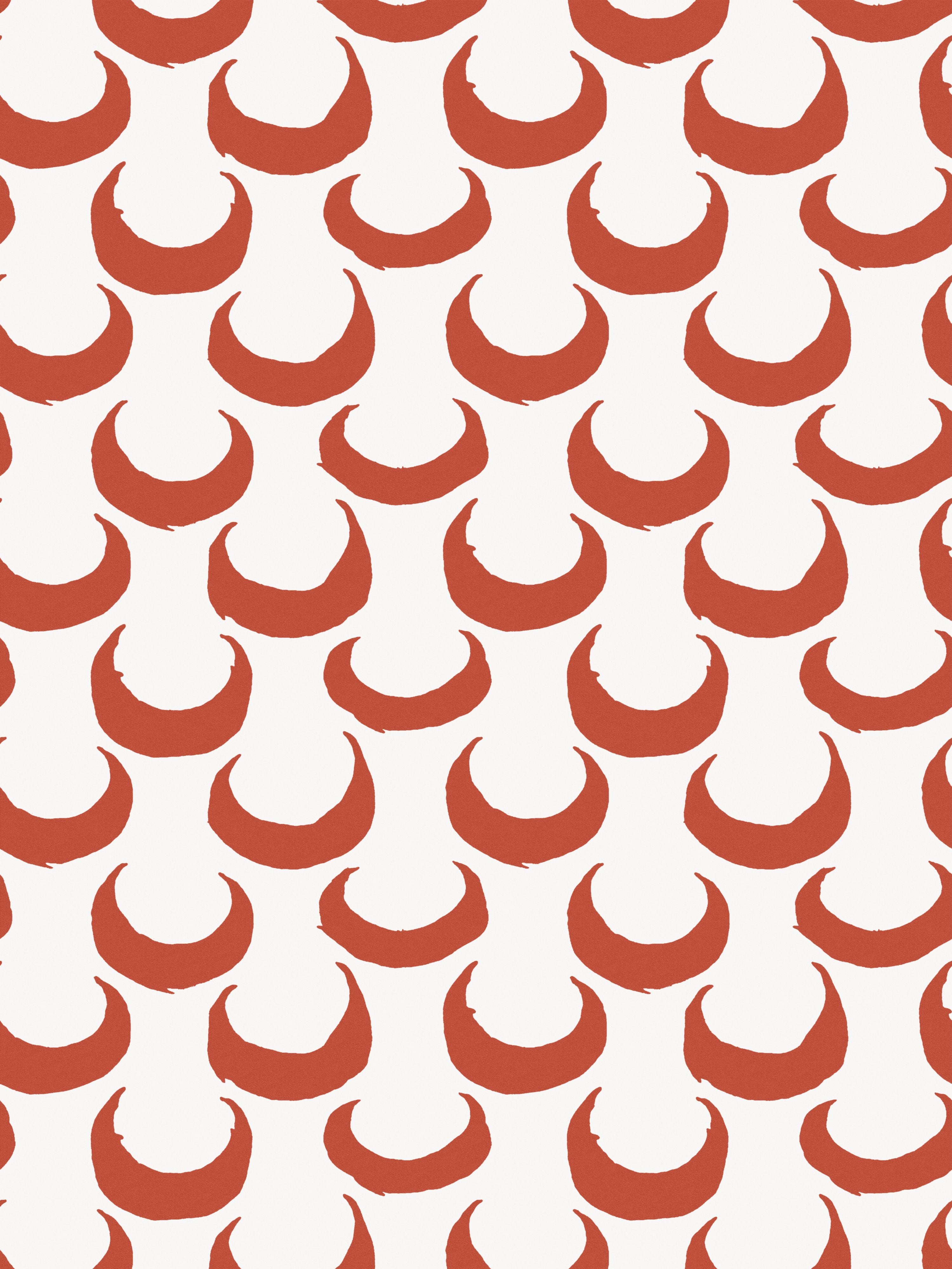 Merlin Wallpaper in Red color - pattern number WHN WP88632D003 - by Scalamandre in the collection