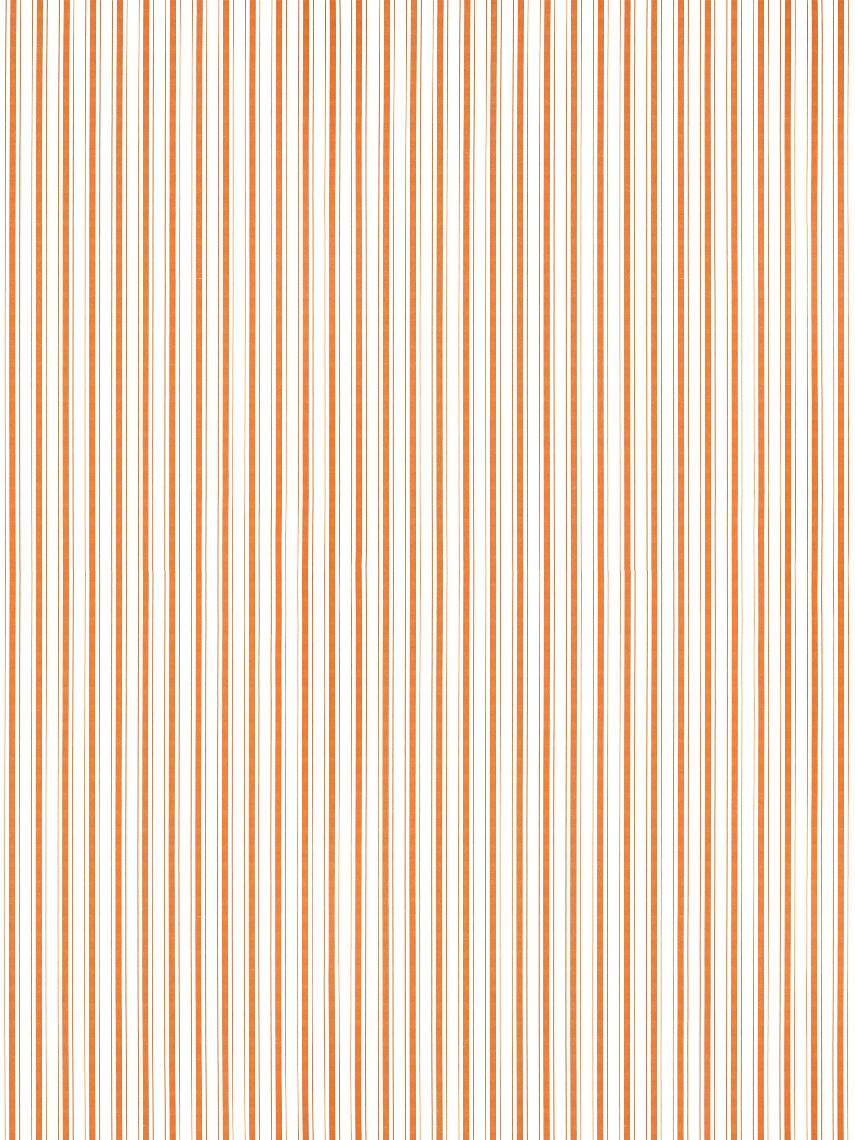 Johnson Stripe wallpaper in tangerine color - pattern number WHN WP88596D0004 - by Scalamandre in the  collection