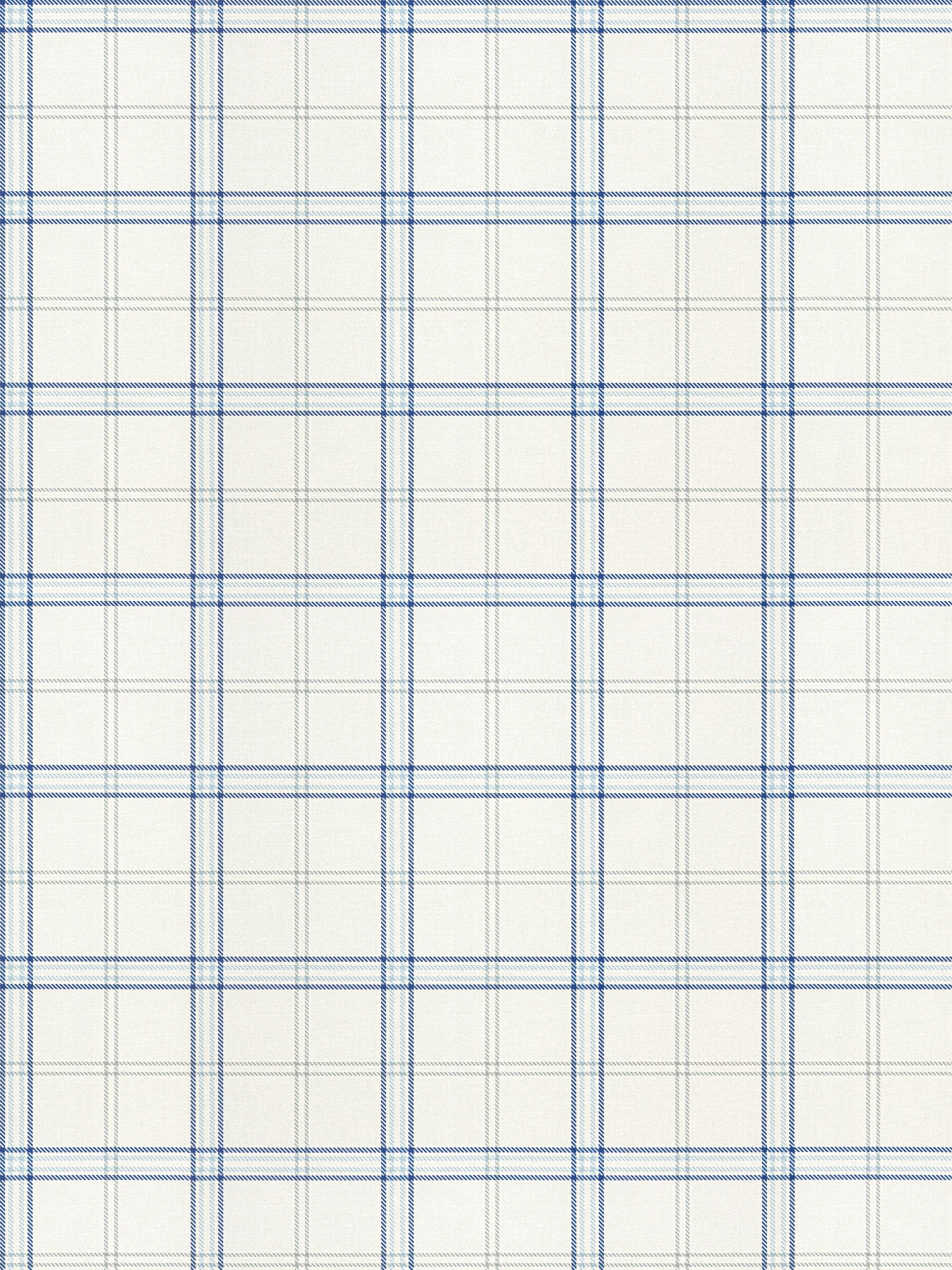 Ezra Plaid wallpaper in blue jay color - pattern number WHN WP88599D0005 - by Scalamandre in the  collection