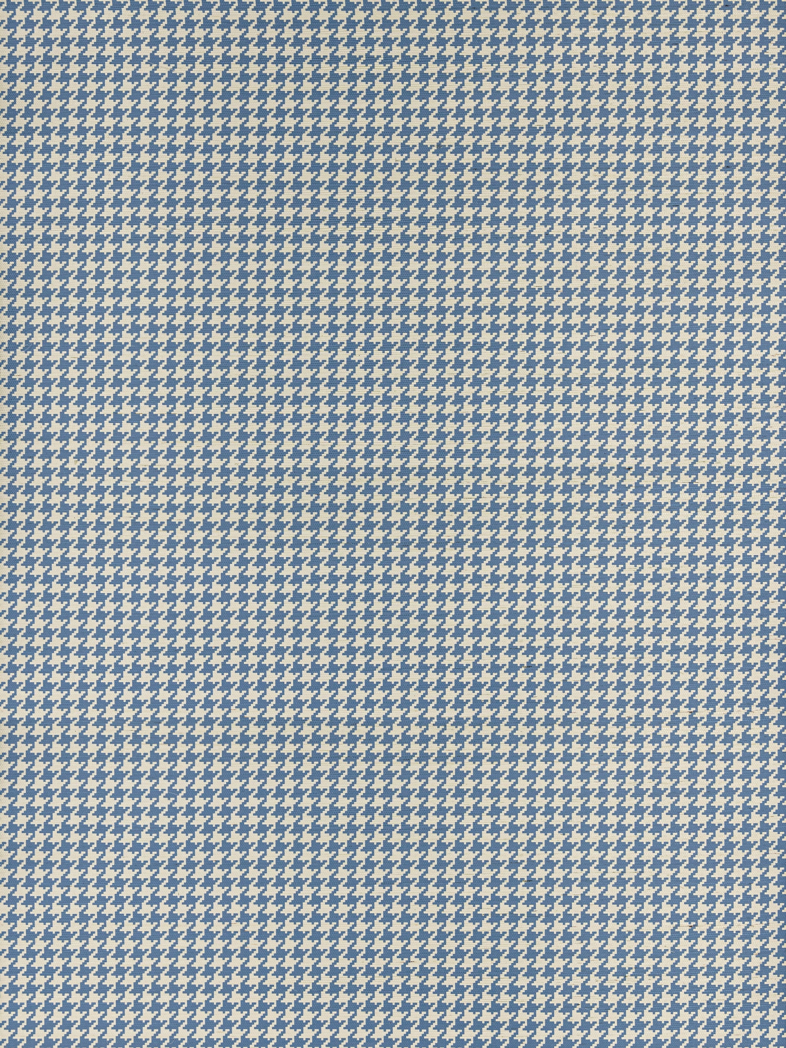 Houndstooth Sisal wallpaper in cobalt color - pattern number WHN WP88601D0005 - by Scalamandre in the  collection
