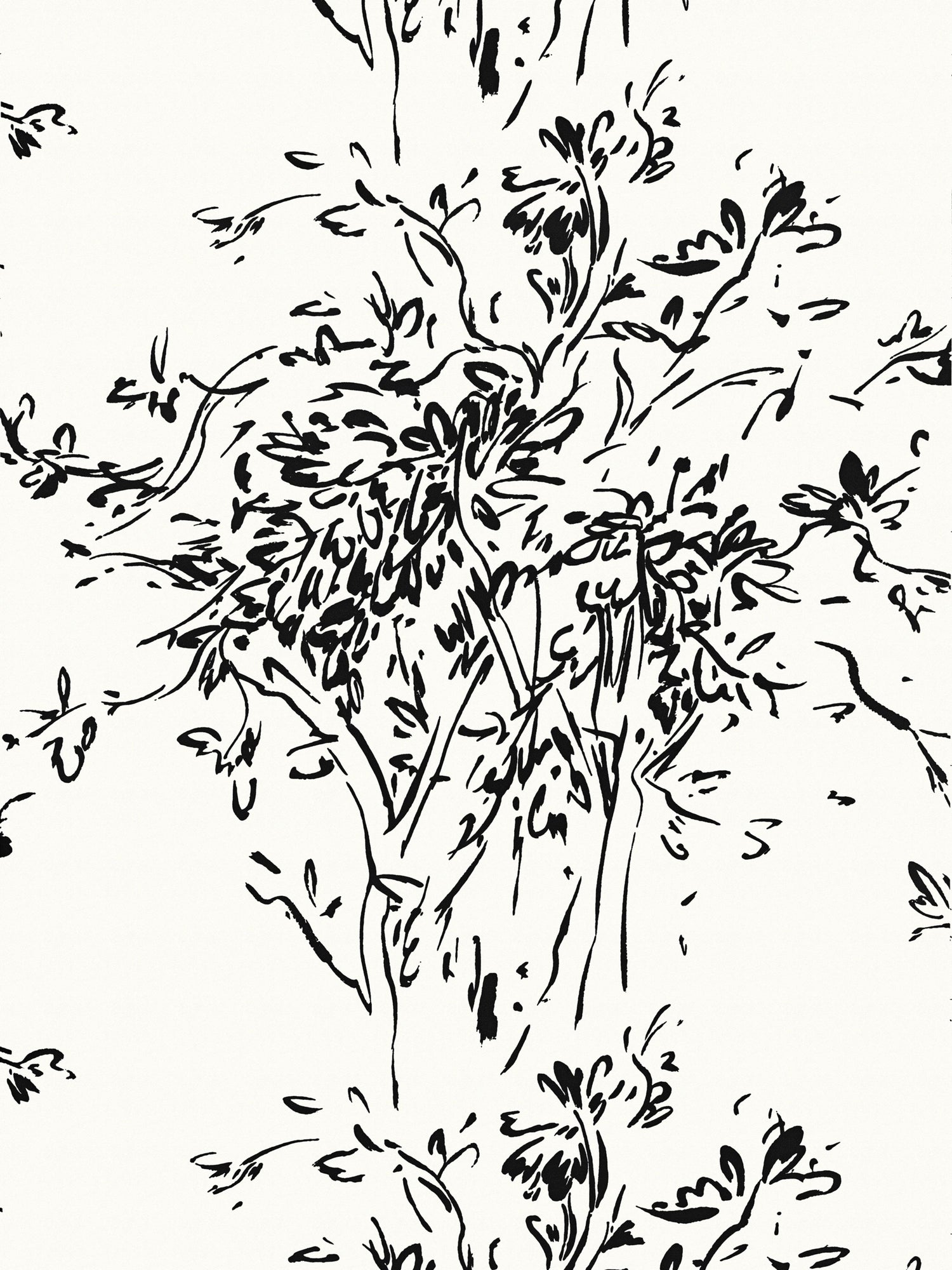 Kurt wallpaper in onyx color - pattern number WHN WP88594D0009 - by Scalamandre in the  collection