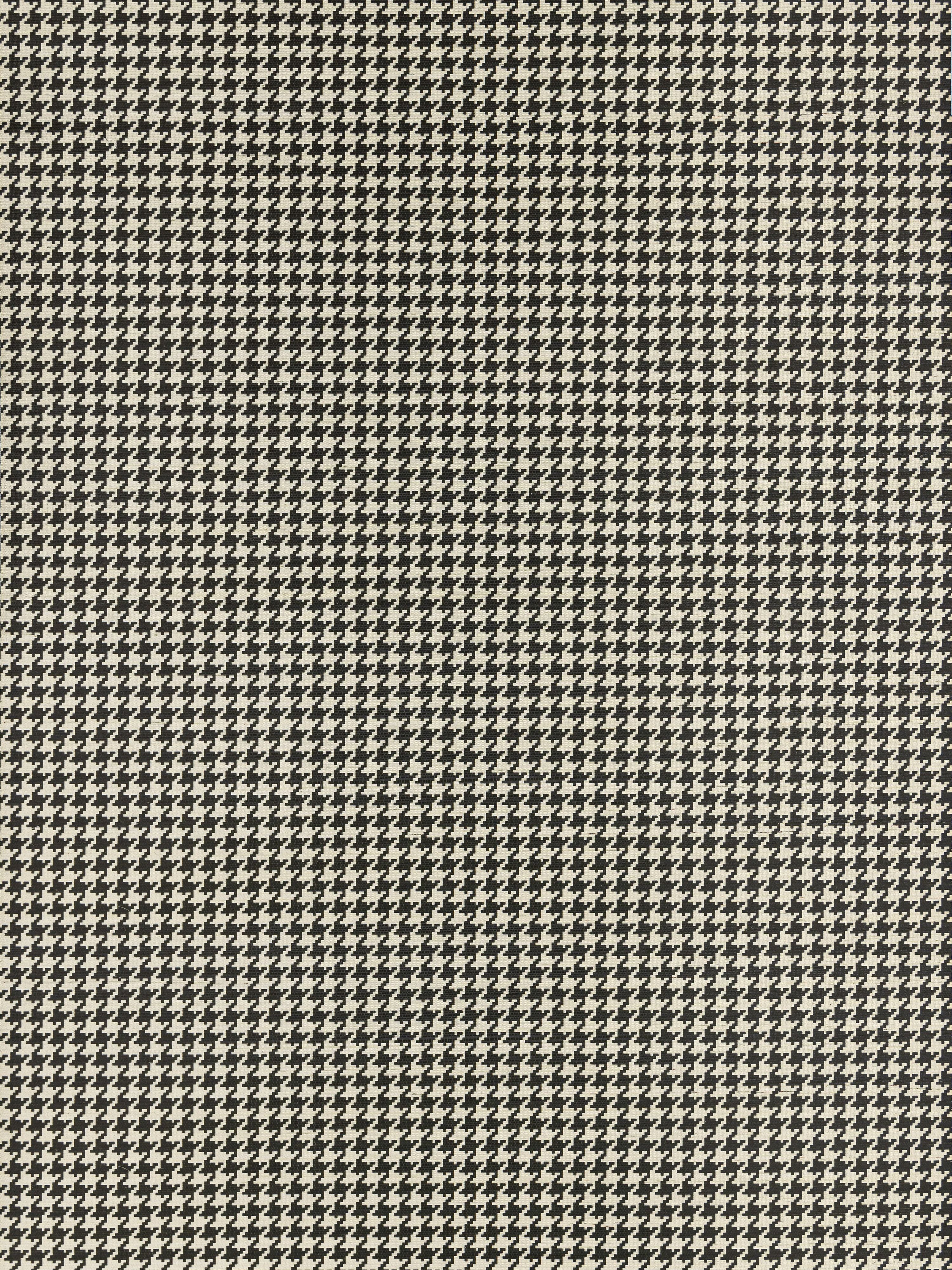 Houndstooth Sisal wallpaper in onyx color - pattern number WHN WP88601D0009 - by Scalamandre in the  collection