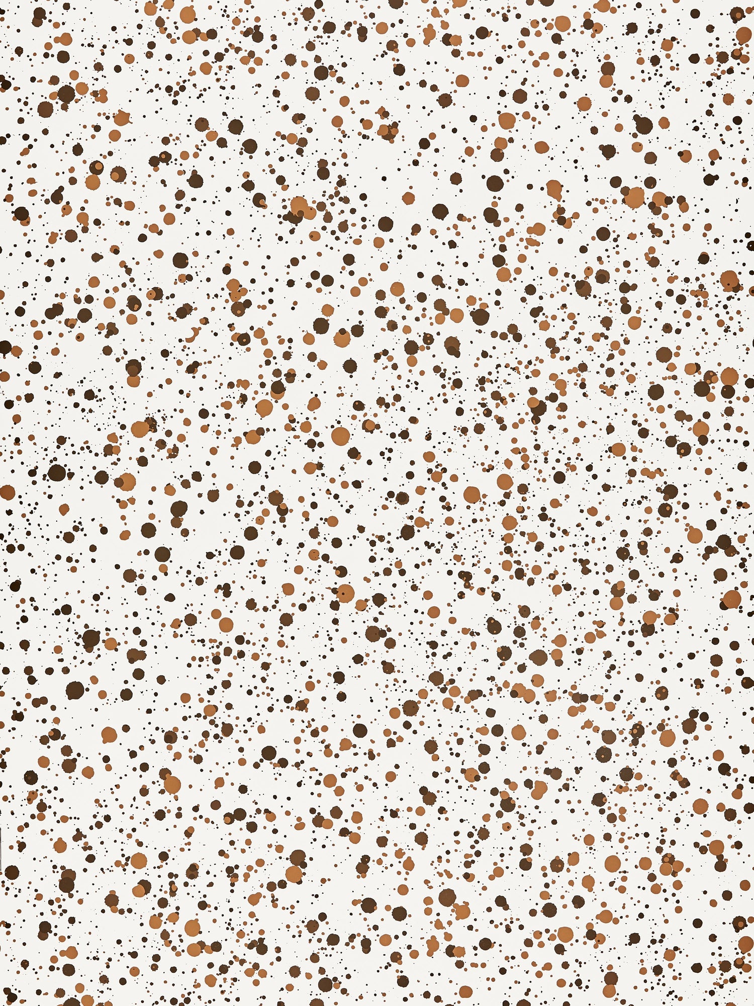 Spatter wallpaper in brown on white color - pattern number WHN 000CP0153 - by Scalamandre in the  collection