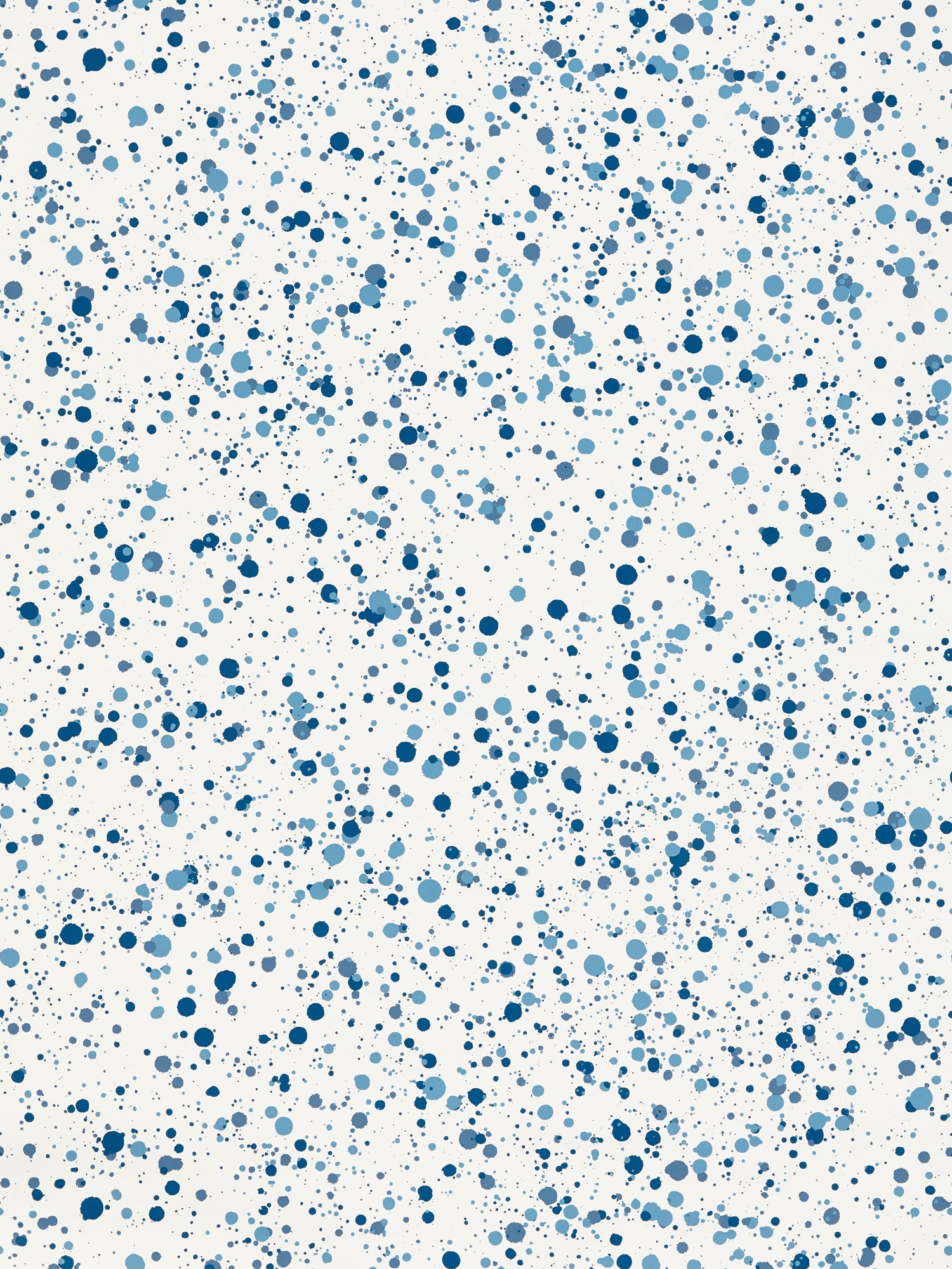 Spatter wallpaper in navy on white color - pattern number WHN 000NP0153 - by Scalamandre in the  collection