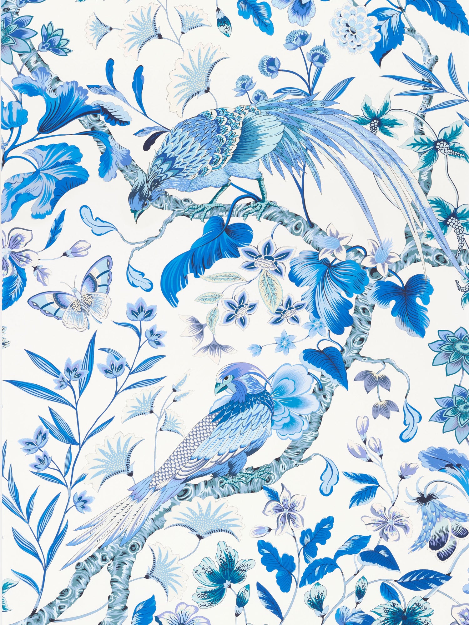 Botany Bay wallpaper in porcelain color - pattern number WJR 00036822D - by Scalamandre in the  collection
